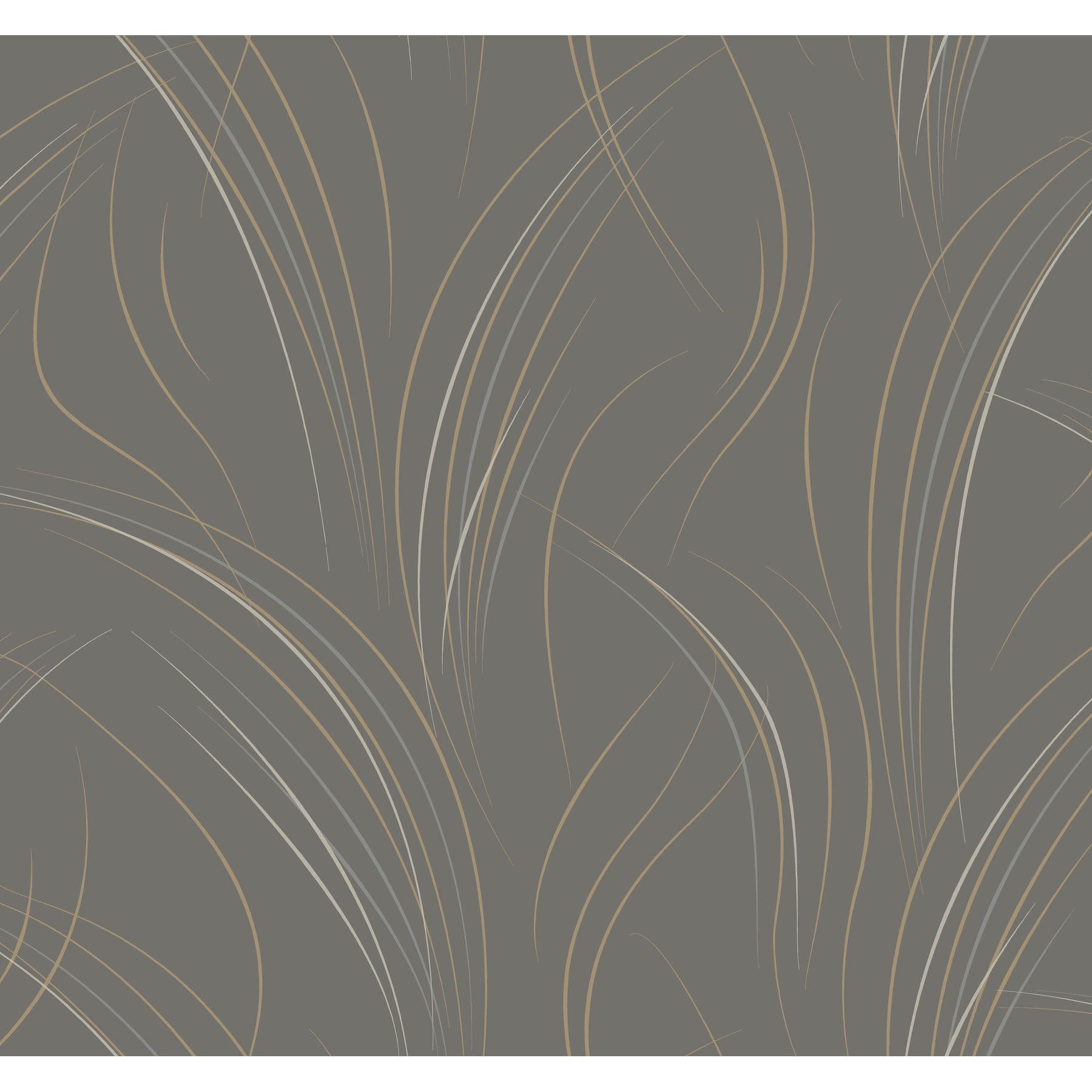 York Wallcoverings Candice Olson Casual Elegance 60.8-sq ft Charcoal Non-woven Novelty Unpasted Wallpaper