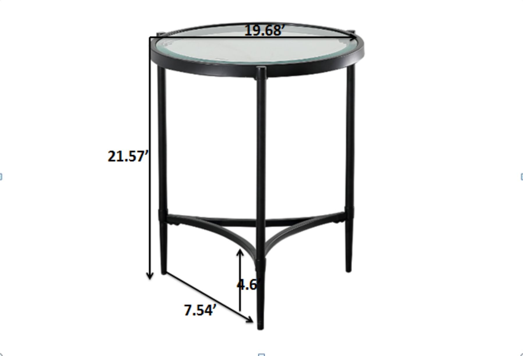 CASAINC WF-ET-1353F-BK End-Tables - View #12