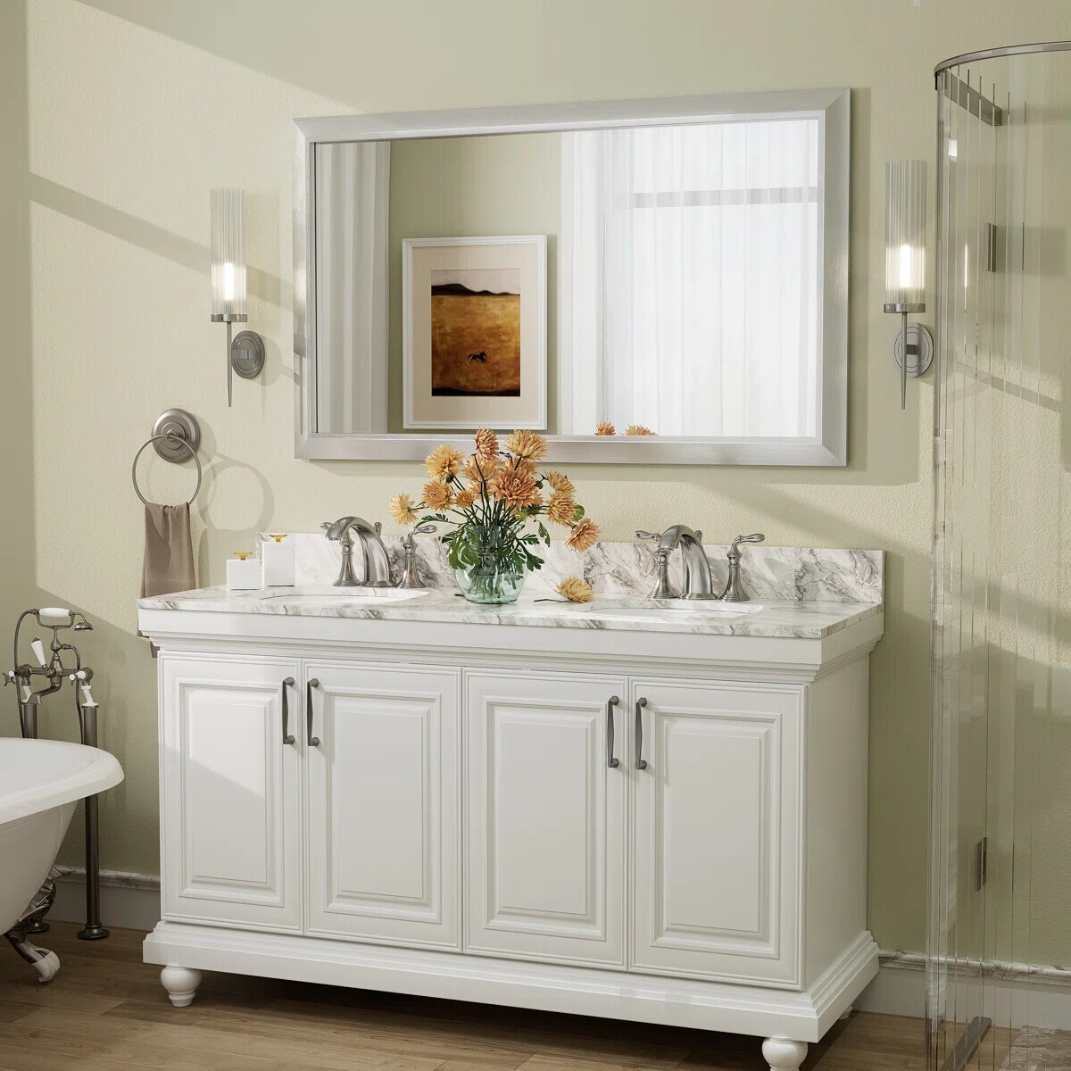 YQP YQP-D-RA12776-S Framed-Bath-Mirrors - View #2