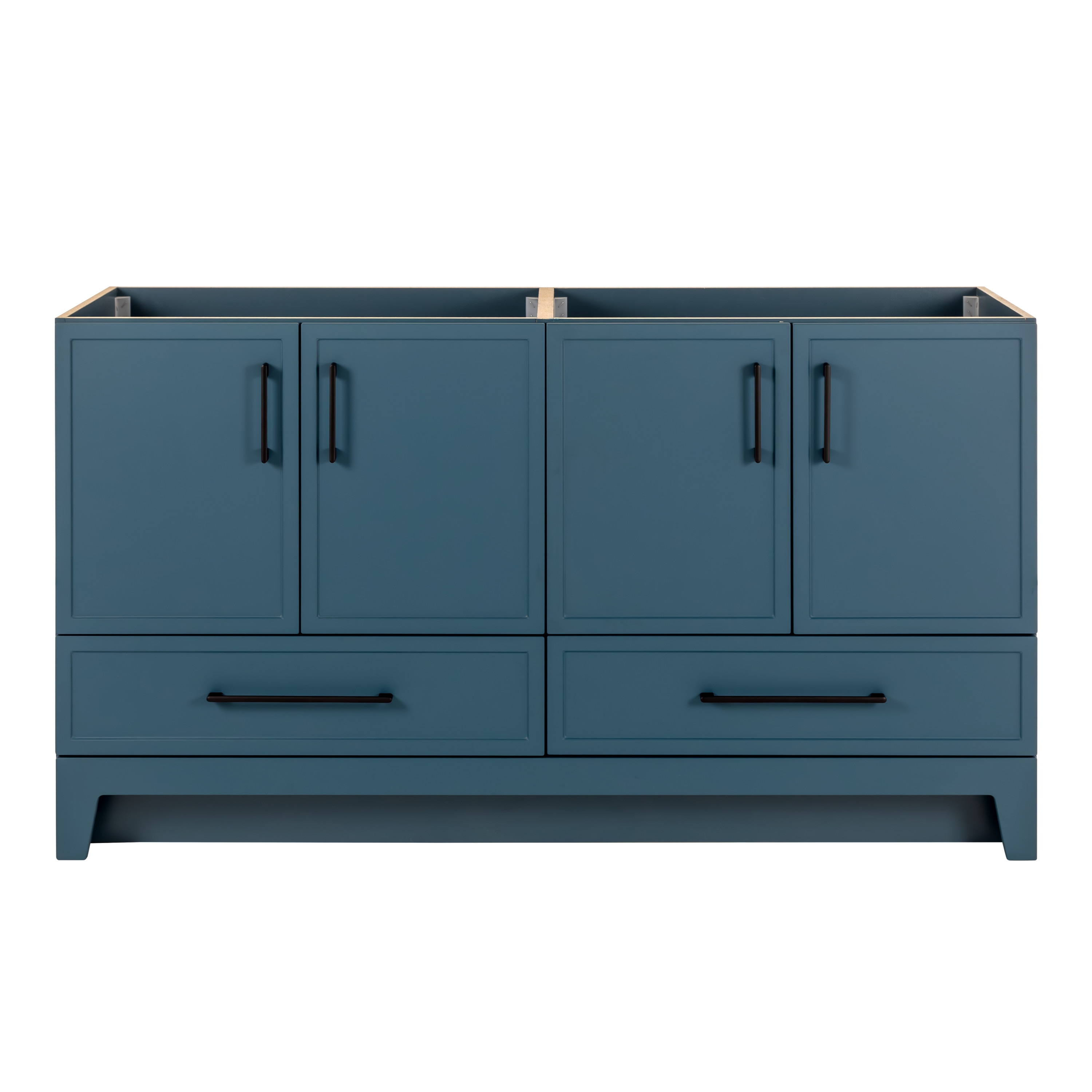 Style Selections ME60P1-AE Meera 60-in Admiral Blue Bathroom Vanity Base Cabinet without Top