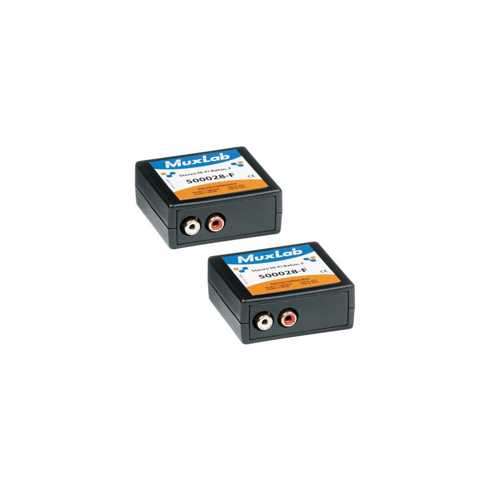  TCNCD330318 MuxLab MUX-500028-F-2PK Stereo Hi-Fi Balun, Pack of 2