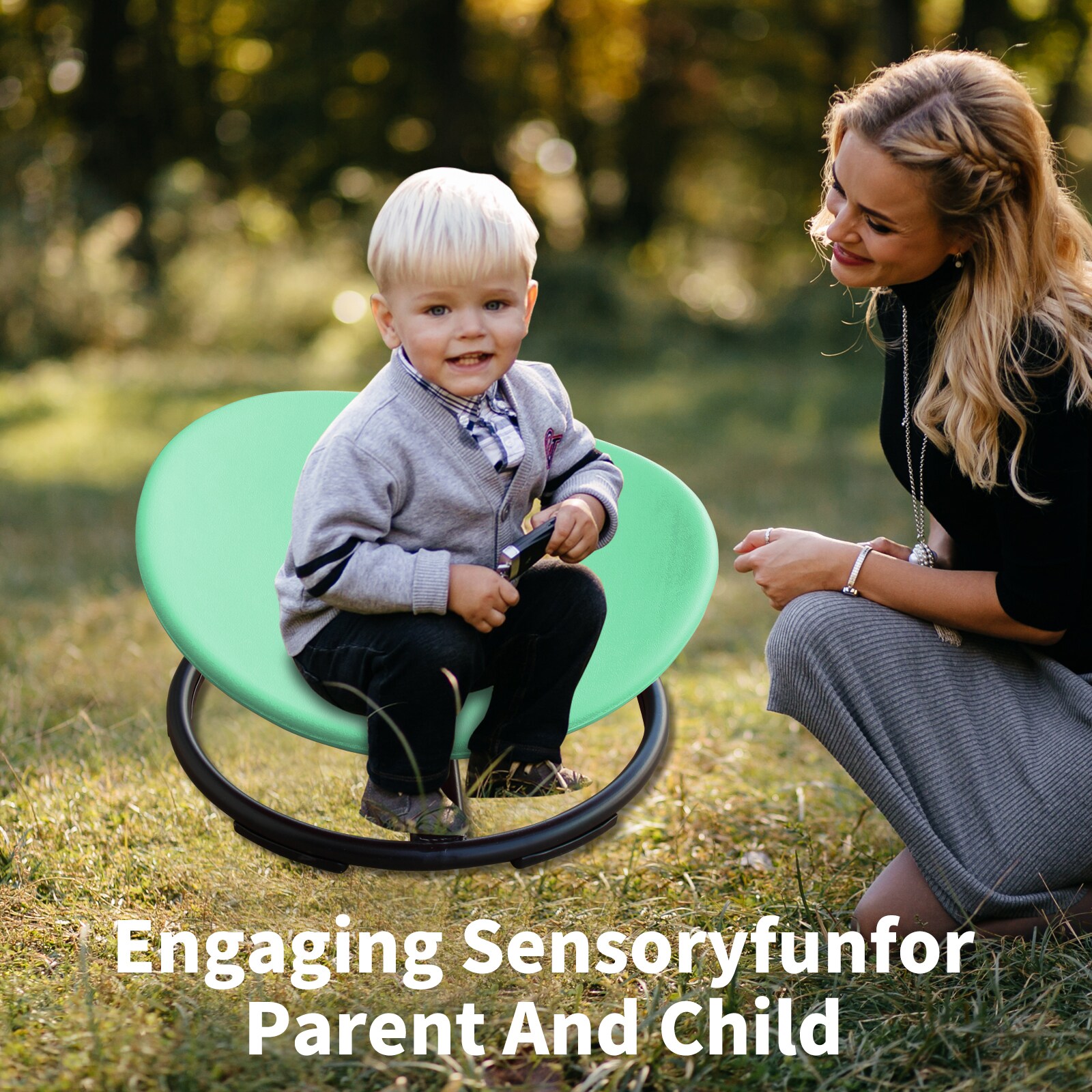 LOVMOR Kids Sensory Swivel Chair For Autism Adhd Training Coordination ...