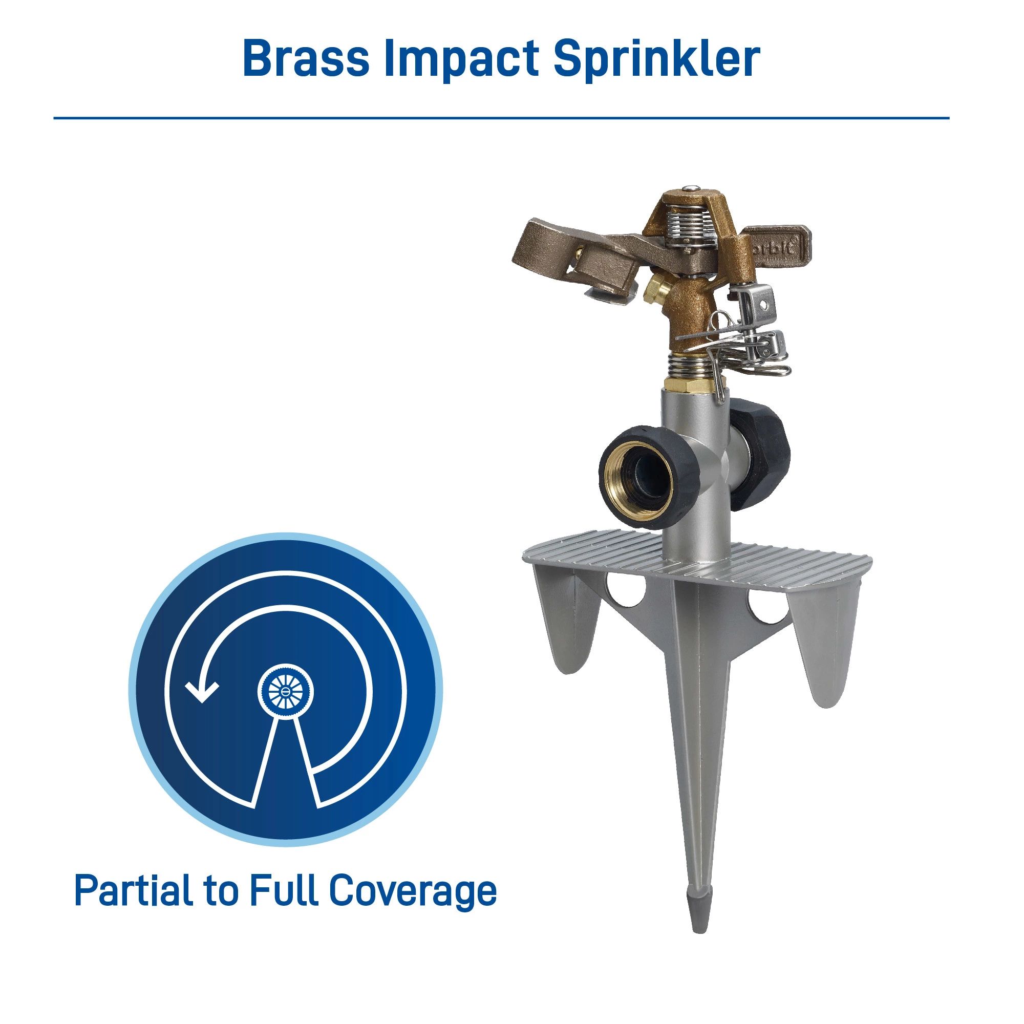SK－2 SPRPF 440 Orbit 6200-sq ft Impulse Spike Lawn Sprinkler 56289 at Lowes.com