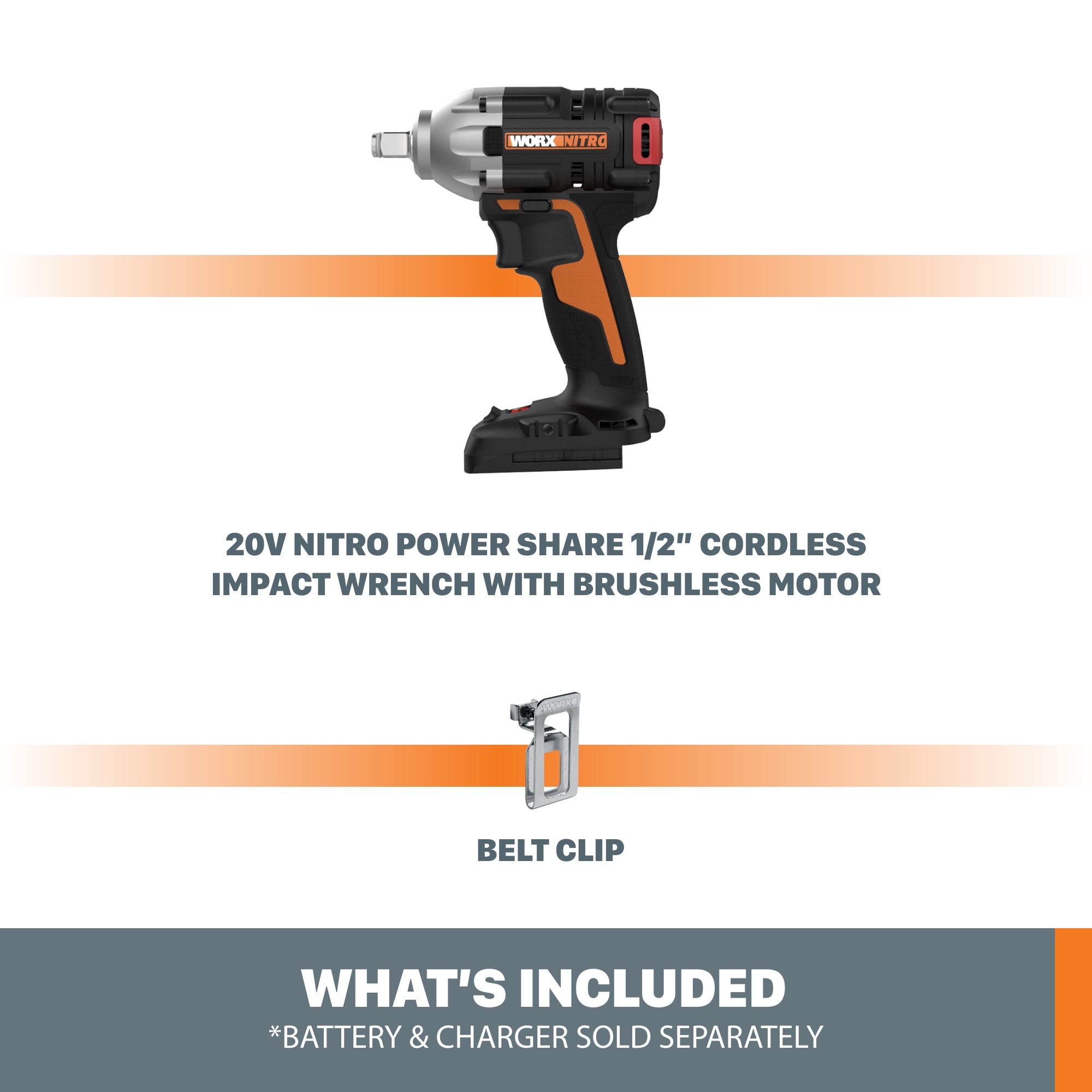 WORX 20 volt Max Variable Speed Brushless 1 2 in Drive Cordless