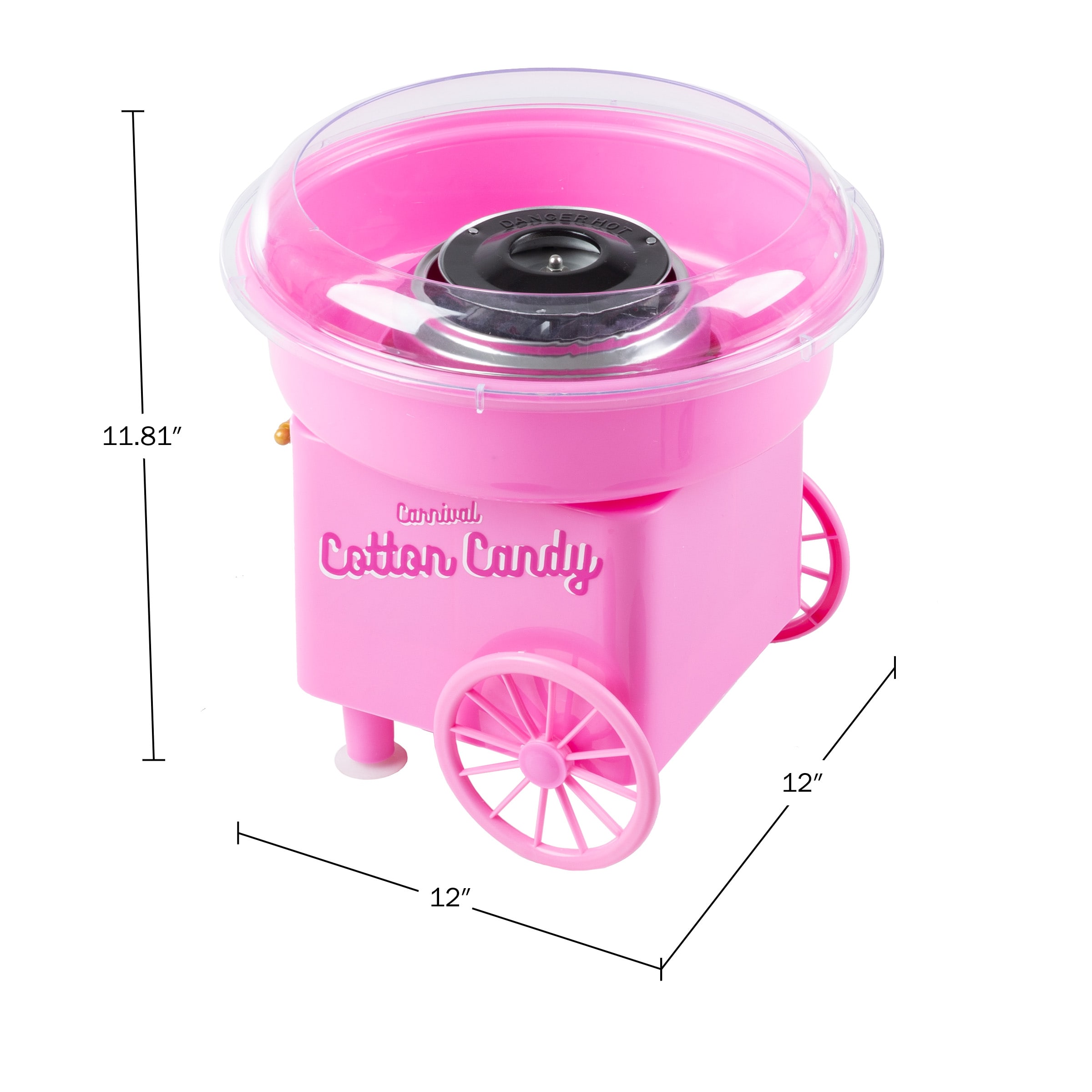 Great Northern Popcorn Pink Cotton Candy Machine Cotton Candy Maker in ...
