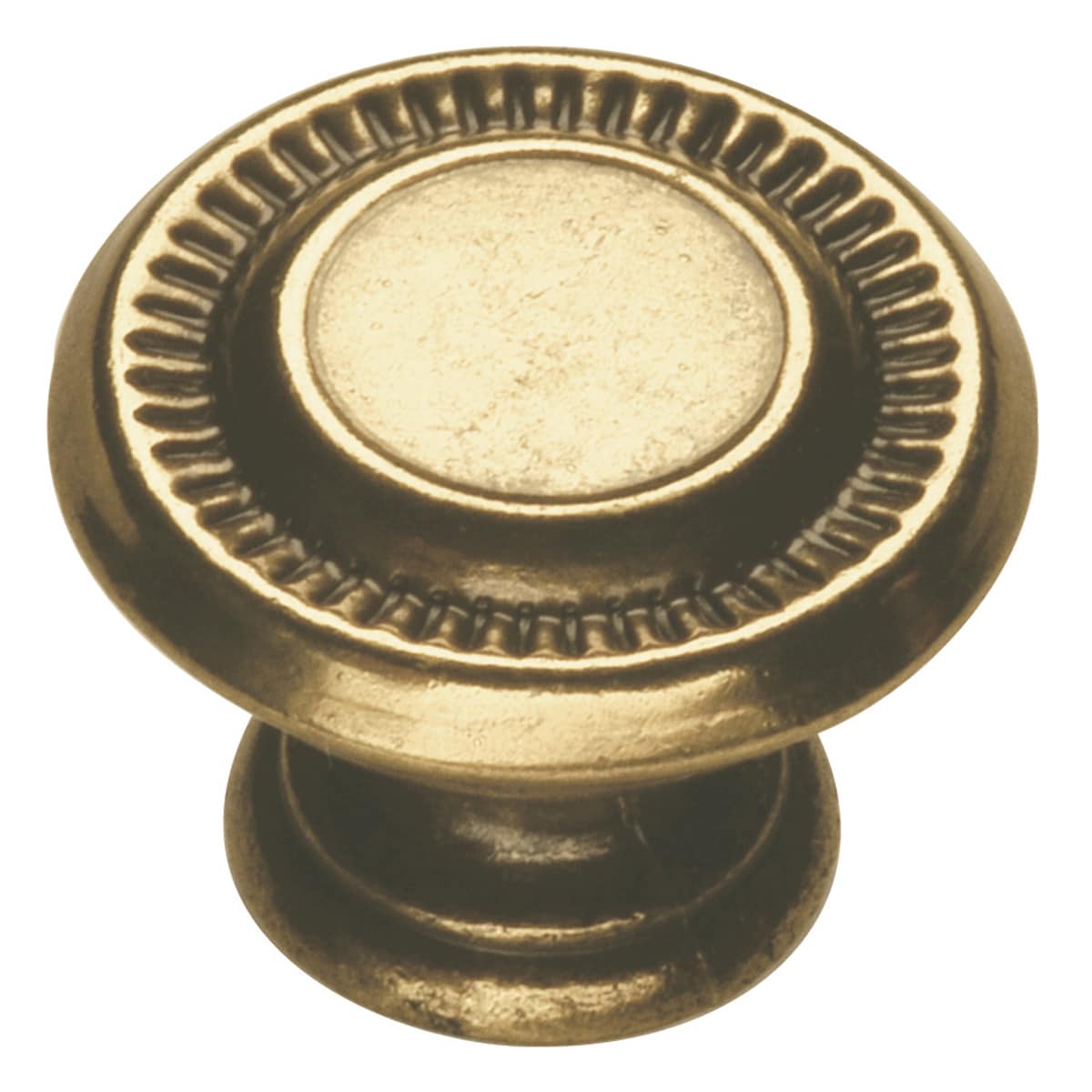 Manor House 1-in Lancaster Hand Polished Round Traditional Cabinet Knob (10-Pack) in Gold | - Hickory Hardware P8011-LP-10B
