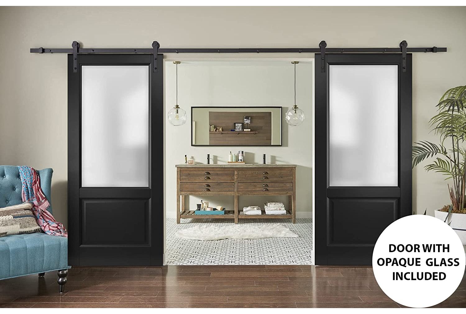 SARTODOORS LUCIA22BD-S-BLK-4296 Barn-Doors - View #5
