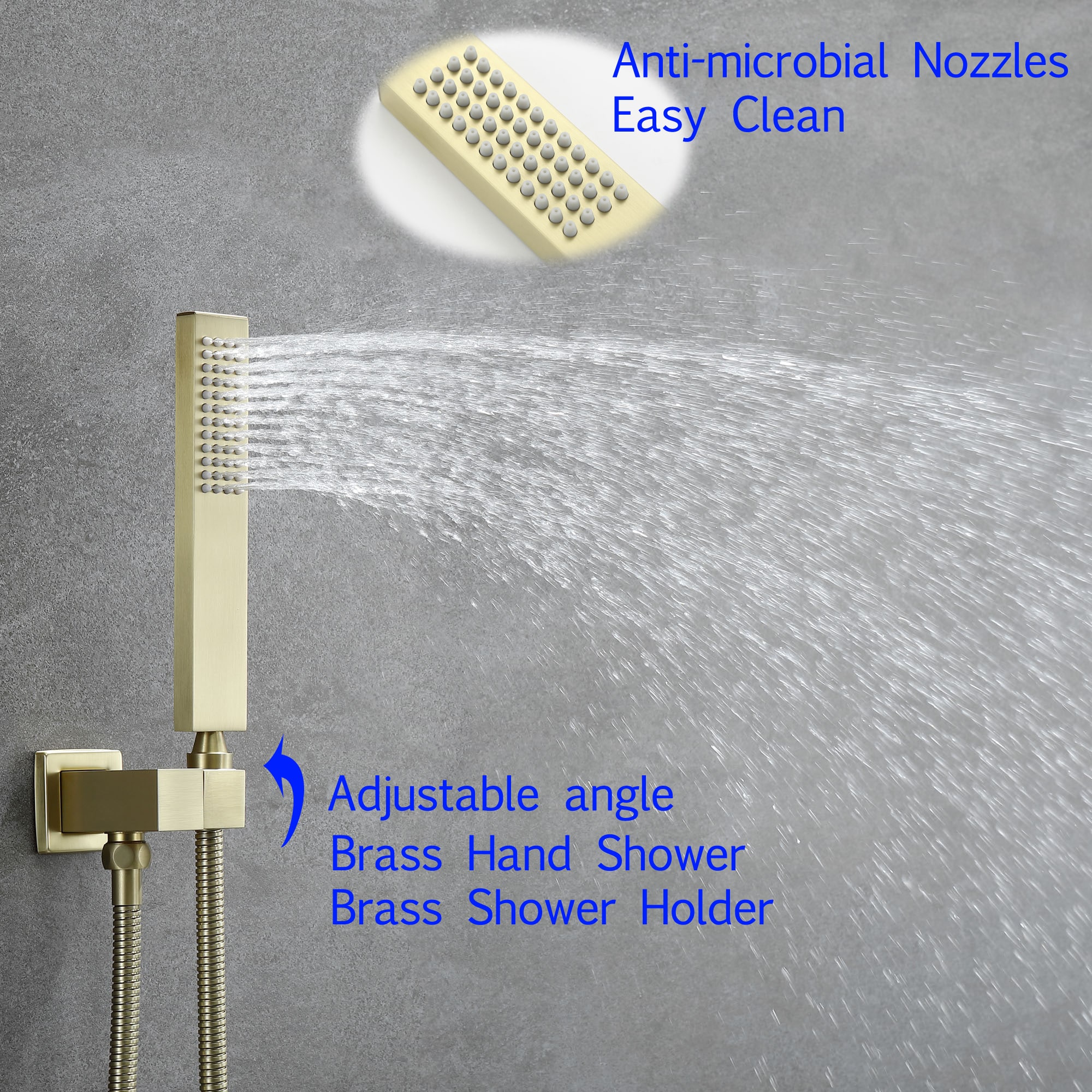 CASAINC MCS681-10BG Showerhead-Bar-Panels - View #5