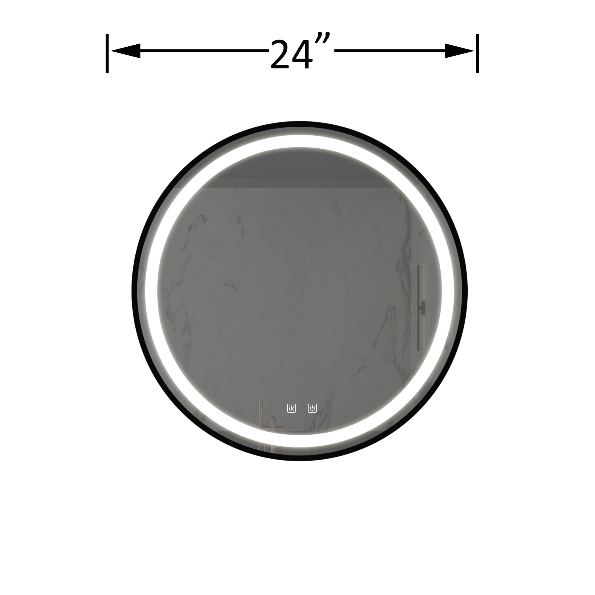 Forclover YOAE34984BK Framed-Bath-Mirrors - View #4