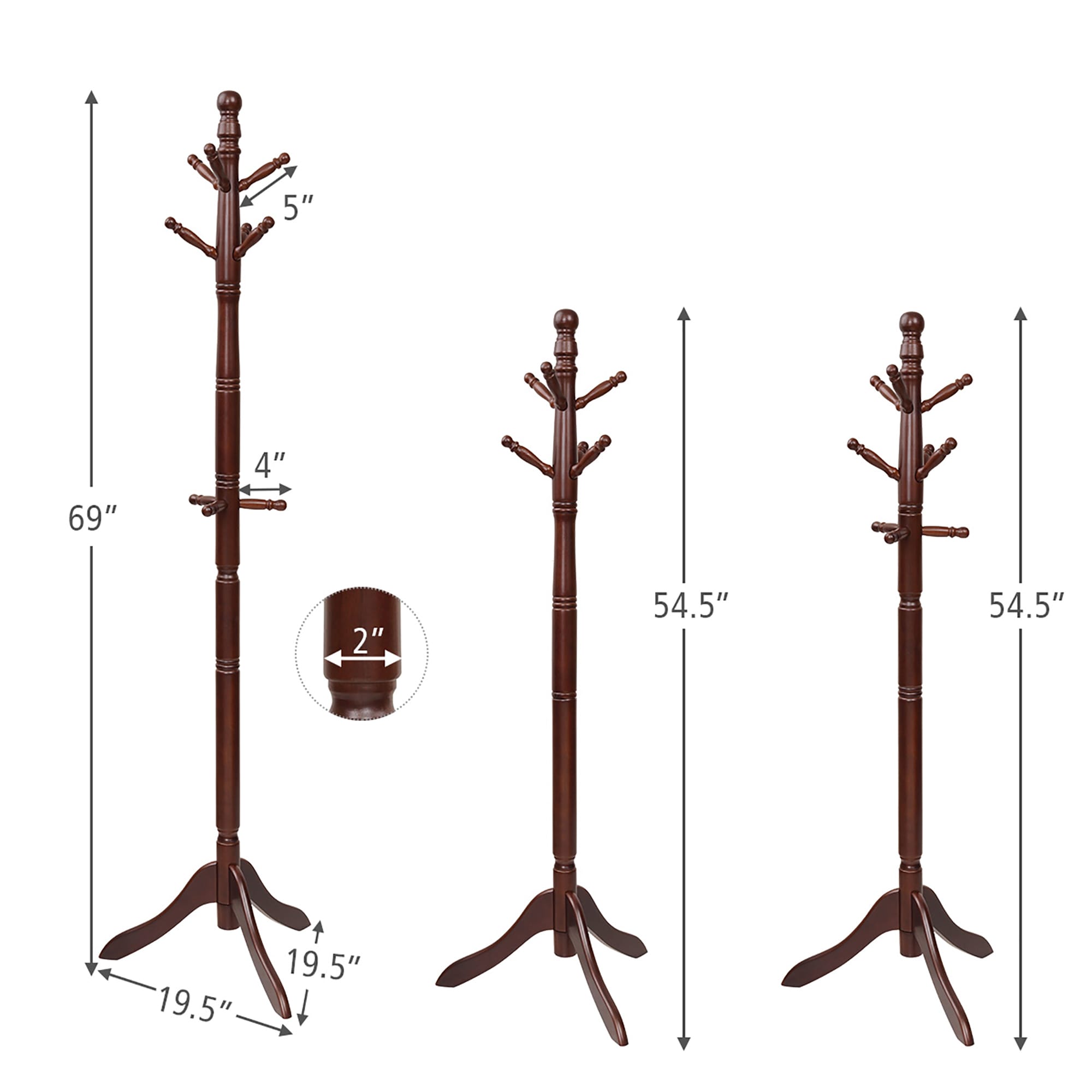 Goplus LWS00392 Coatrack-Stands-Pedestals - View #2