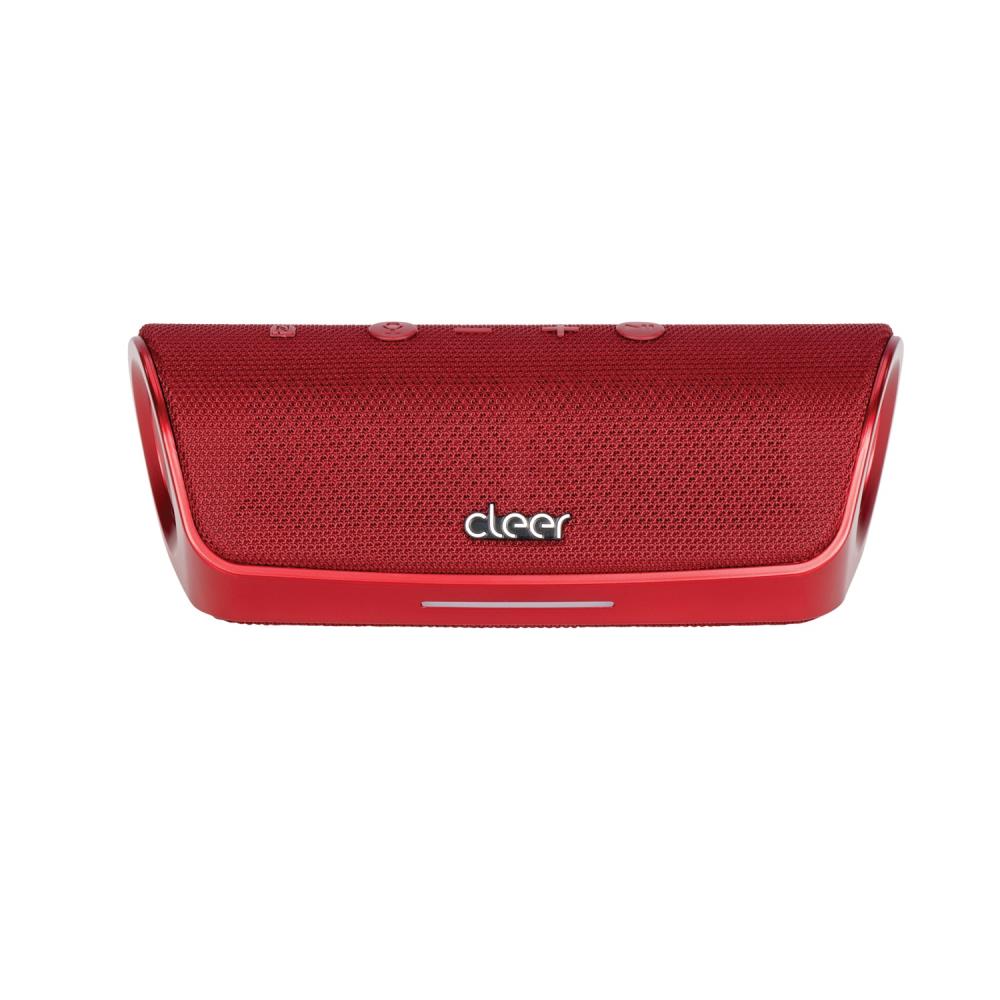 Cleer STAGE1BTREDUS 8.5-in 25-Watt Smart Bluetooth Compatibility Indoor/Outdoor Portable Speaker