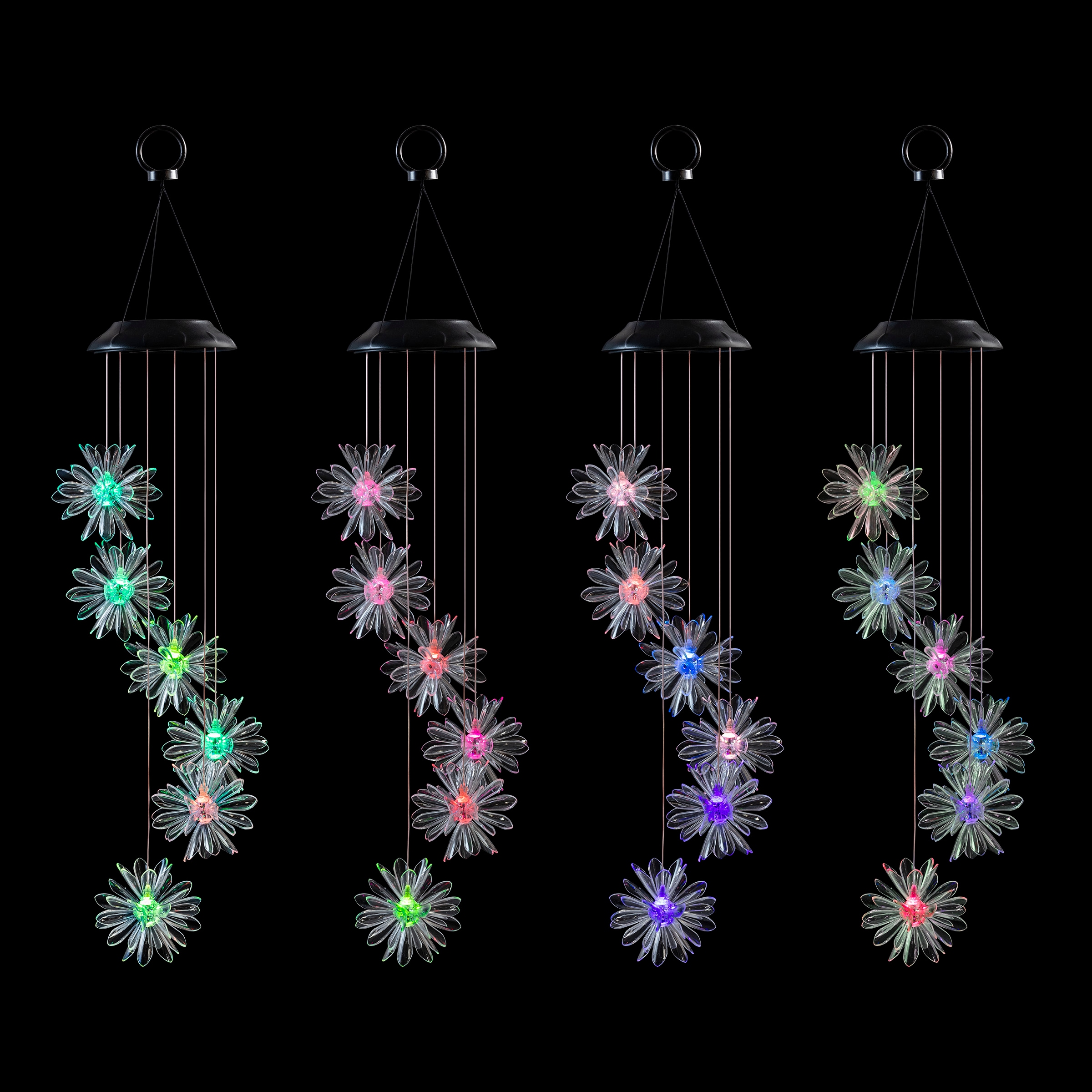 Alpine Corporation Multicolor Iron Floral Wind Spinner #QLP840SLR-CC