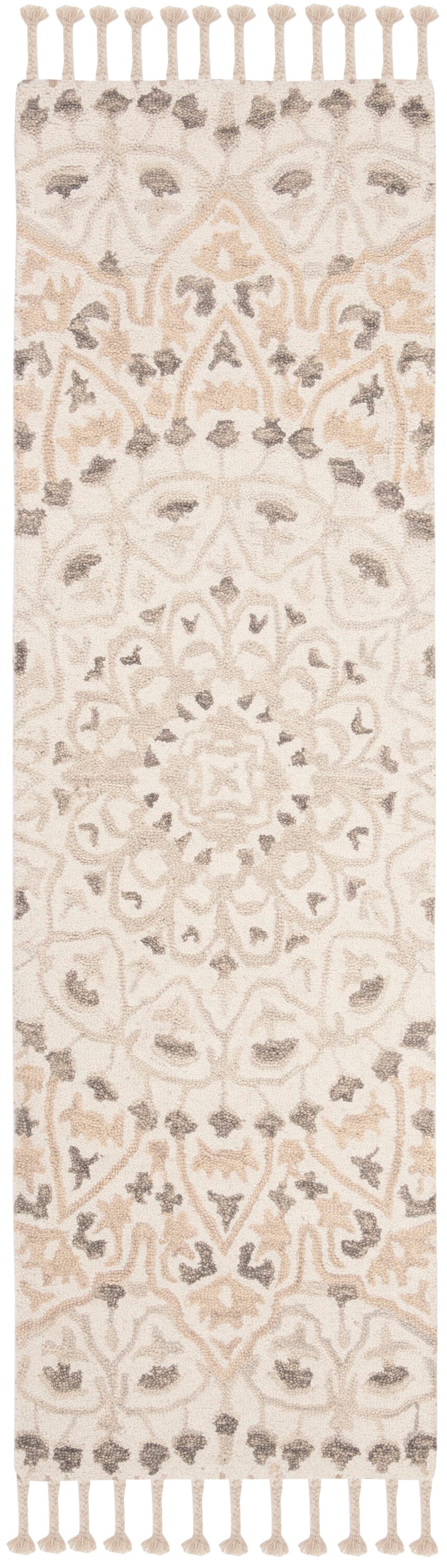 Ivory Elegance Hand-Tufted Wool Runner Rug - 2'3" x 8'