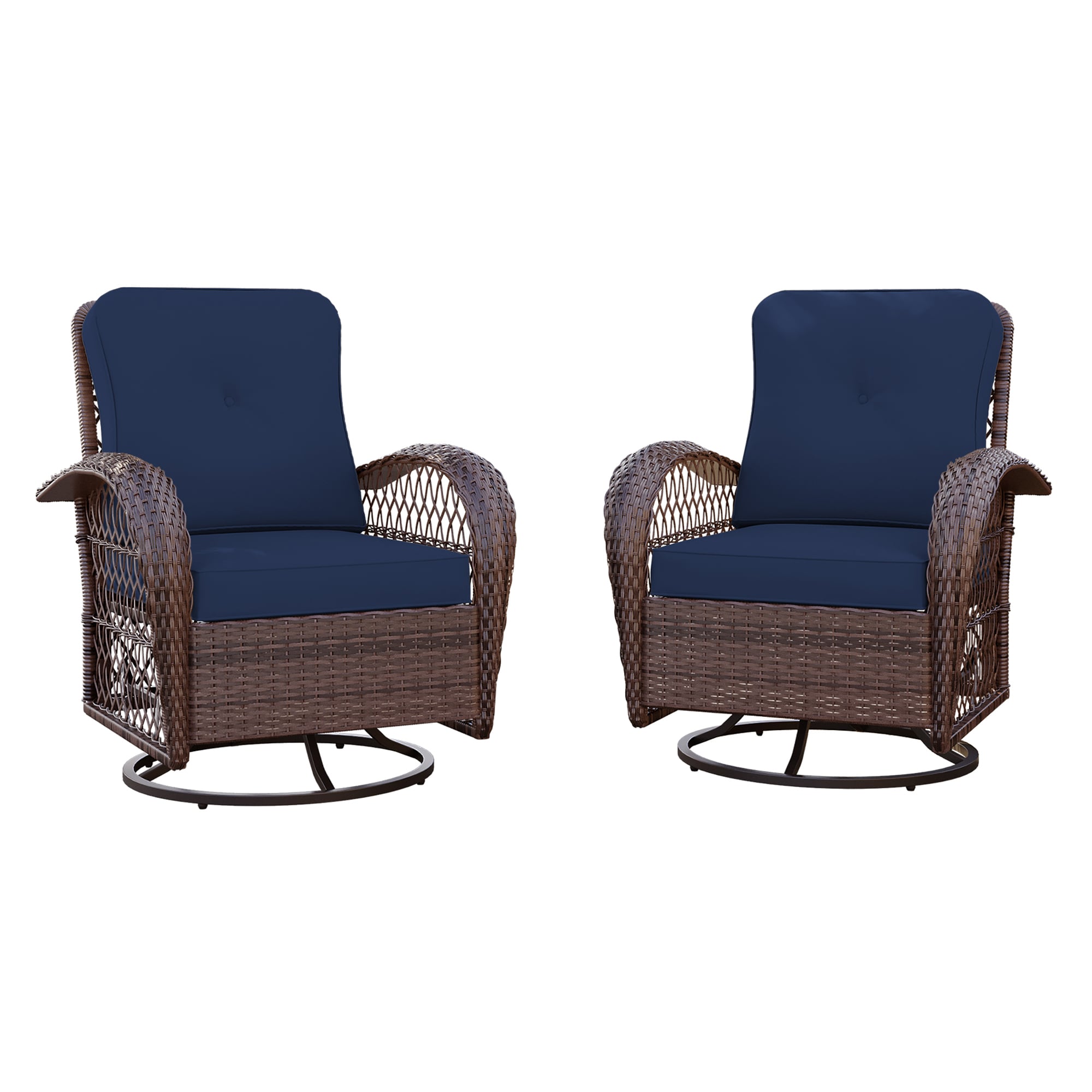 UPHA Y11BE-NAVYBLUE Patio-Chairs - View #2