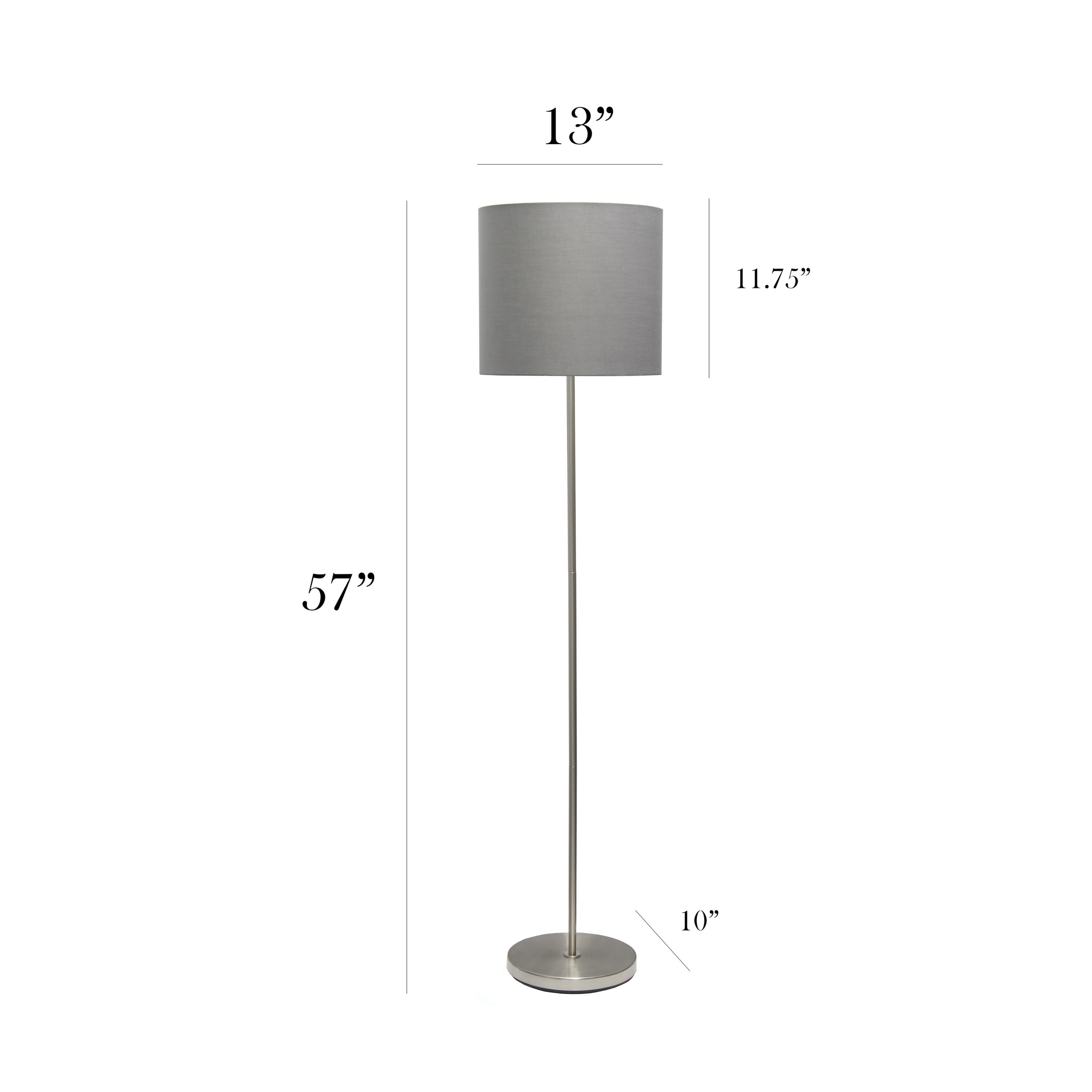 Simple Designs LF5001-GRY floorlamps - View #4