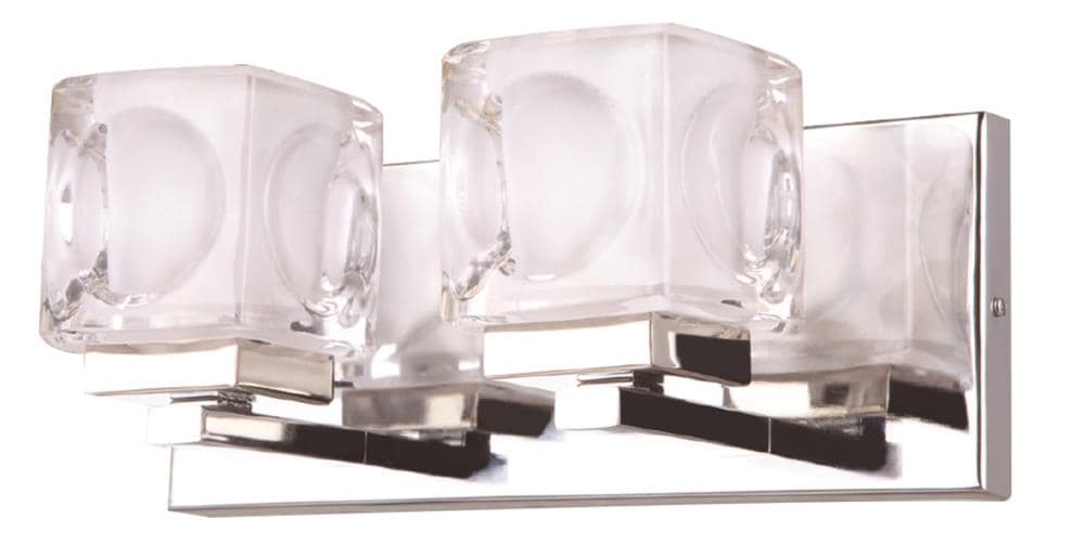 BELDI 24174-W2 Nevada 2-Light Chrome Traditional Vanity Light