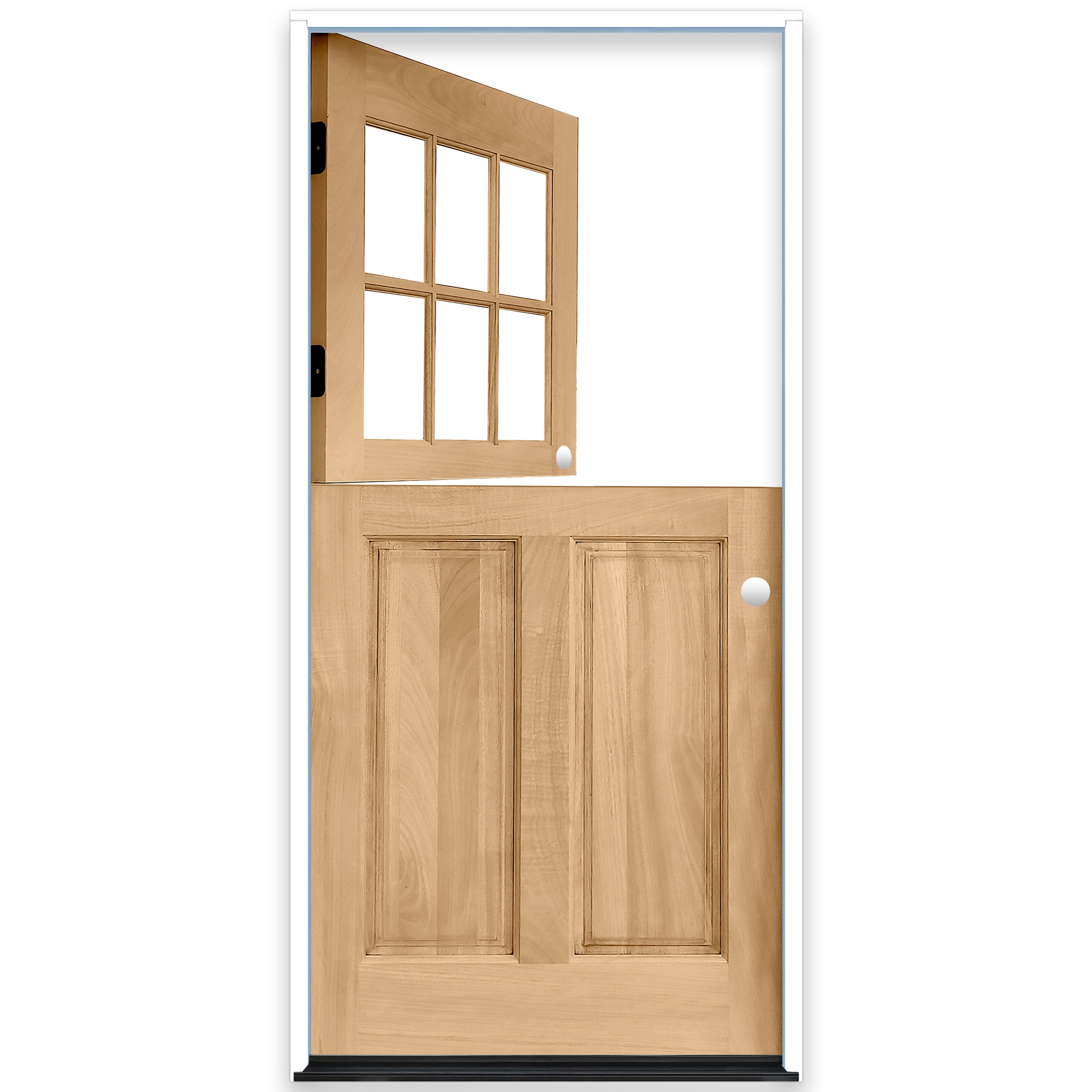 Door Destination 80'' Paneled Wood Front Entry Doors