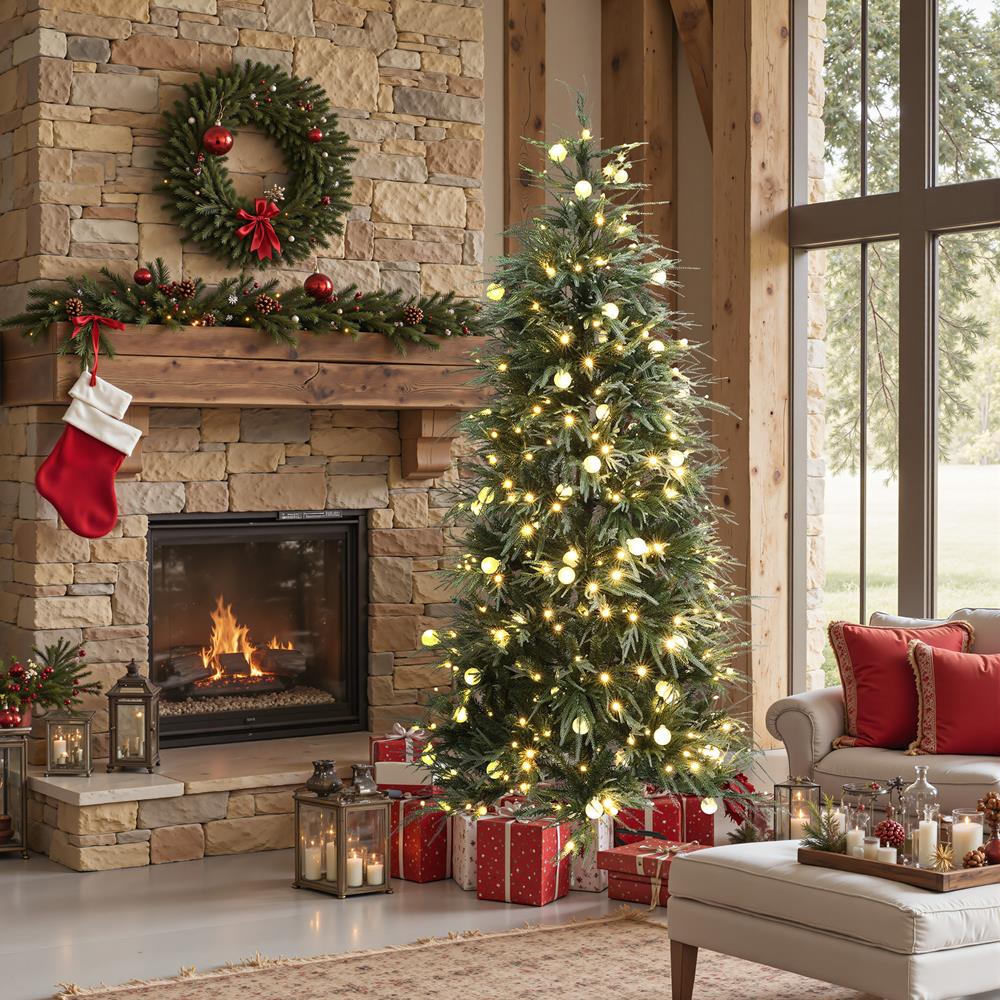 LuxenHome WHAP2529 Artificial-Christmas-Trees - View #6
