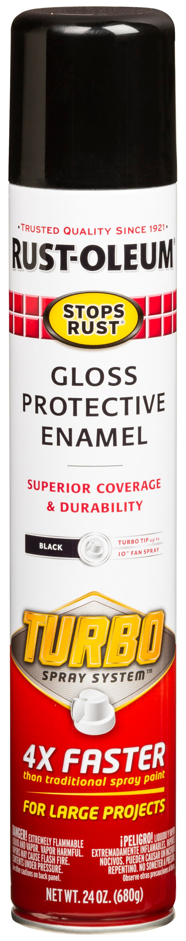 24 oz. Turbo Spray System Gloss Black Spray Paint