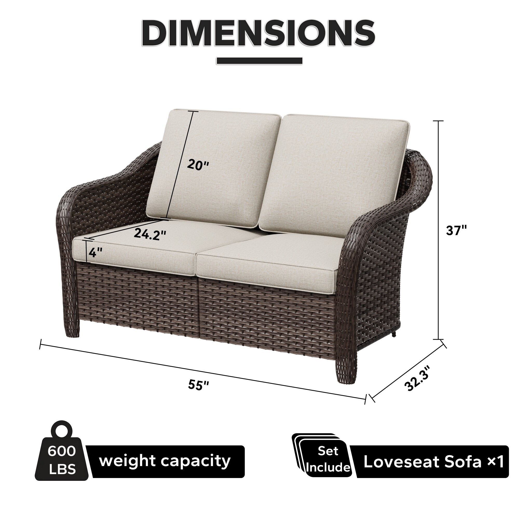 Gardenbee HGL-MA06-A2-M Patio-Sofas-Daybeds - View #2