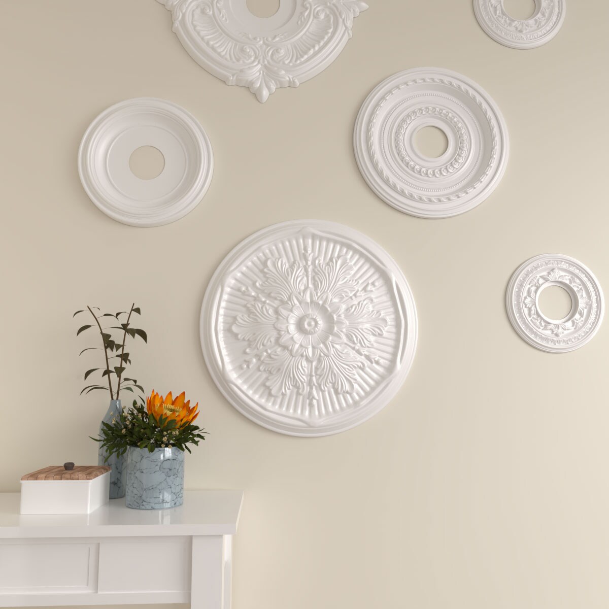 Ekena Millwork CM21LUPCF Ceiling-Medallions - View #5
