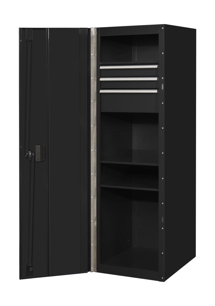 RX 19-in W x 61-in H 3-Drawer Steel Rolling Tool Cabinet (Black) | - Extreme Tools RX192503SLBK
