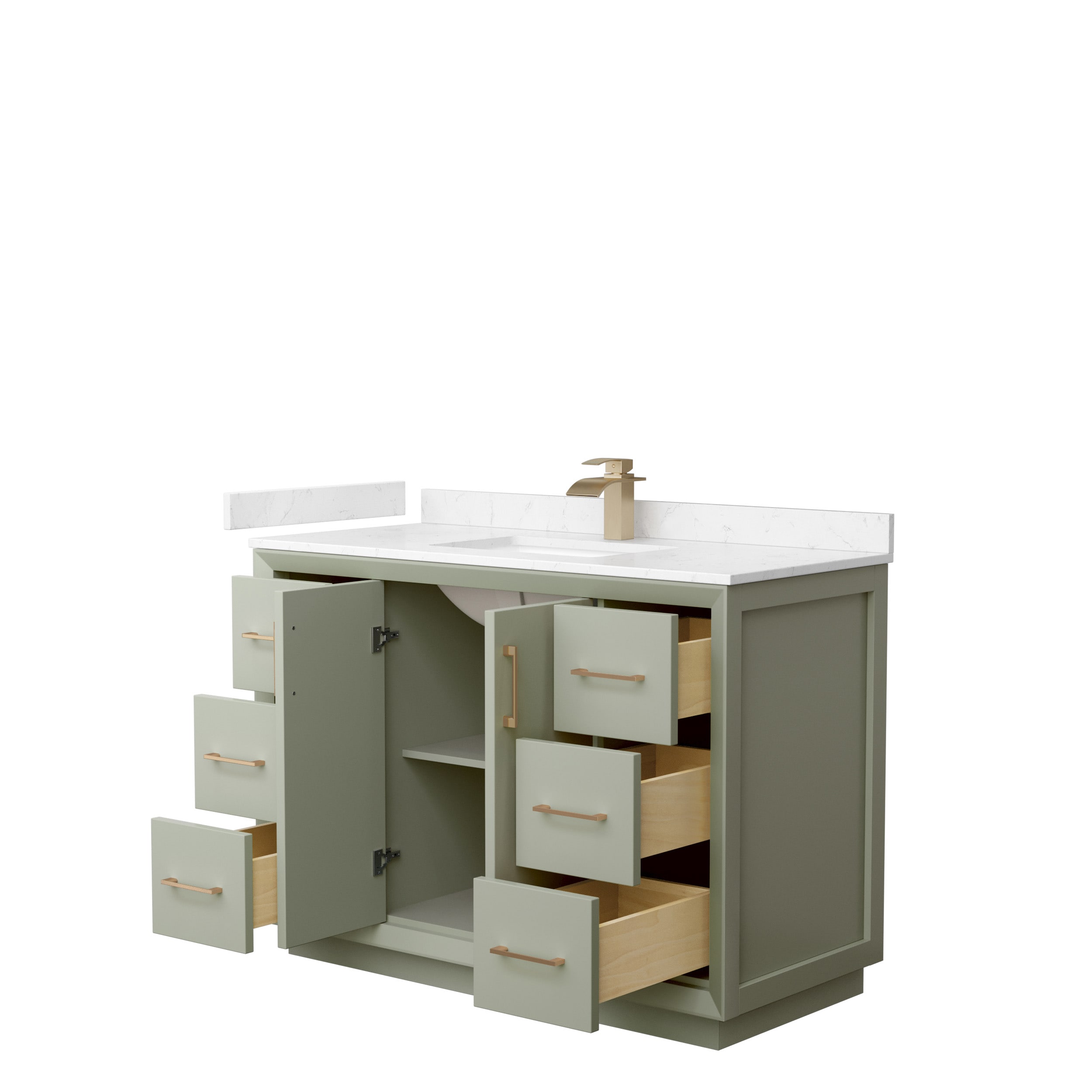 Wyndham Collection WCF414148SLZC2UNSMXX Bath-Vanity-Combo - View #2