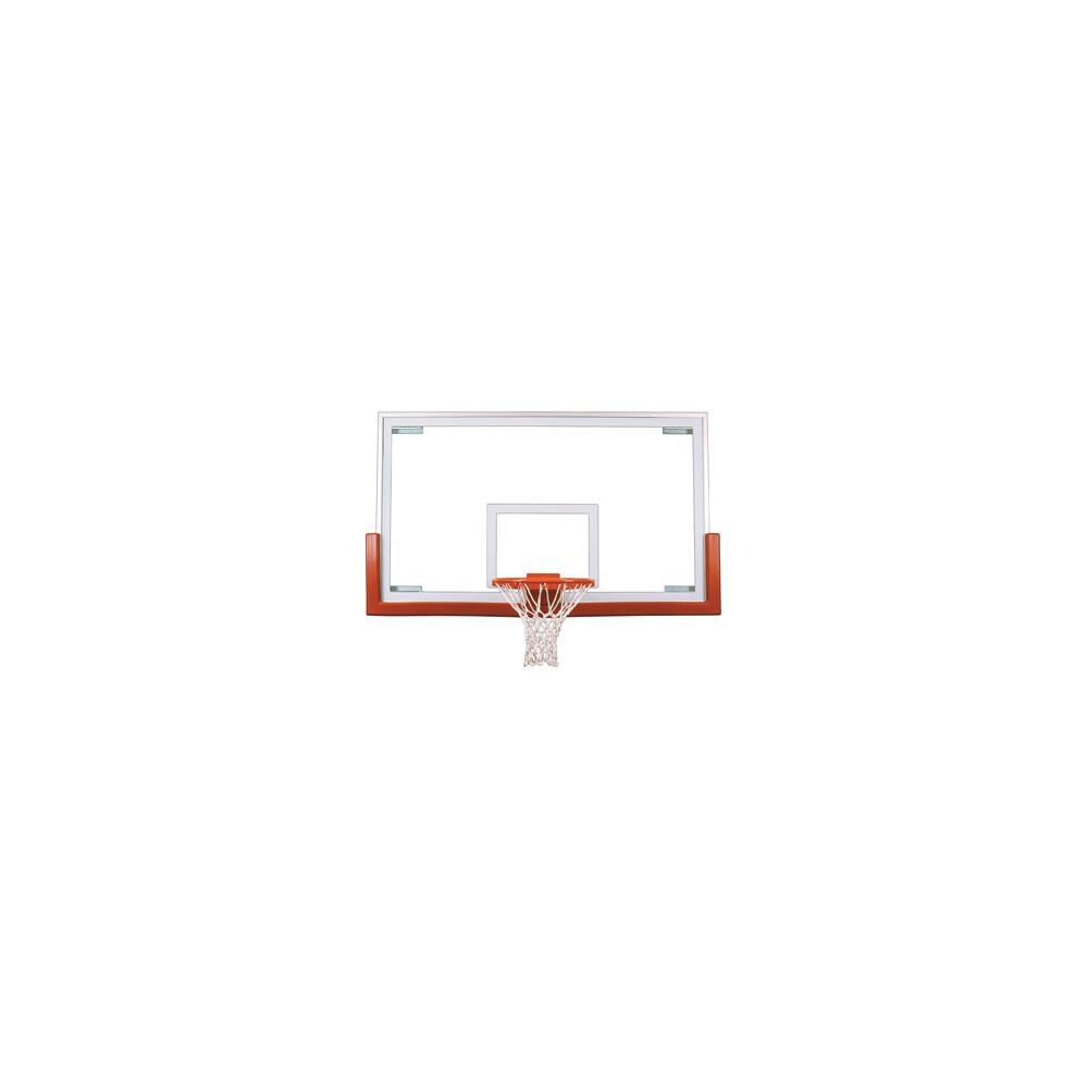  ZX9FSTM1217 FT234 Tempered Glass 42 x 72 in. Official Glass Backboard, Gold