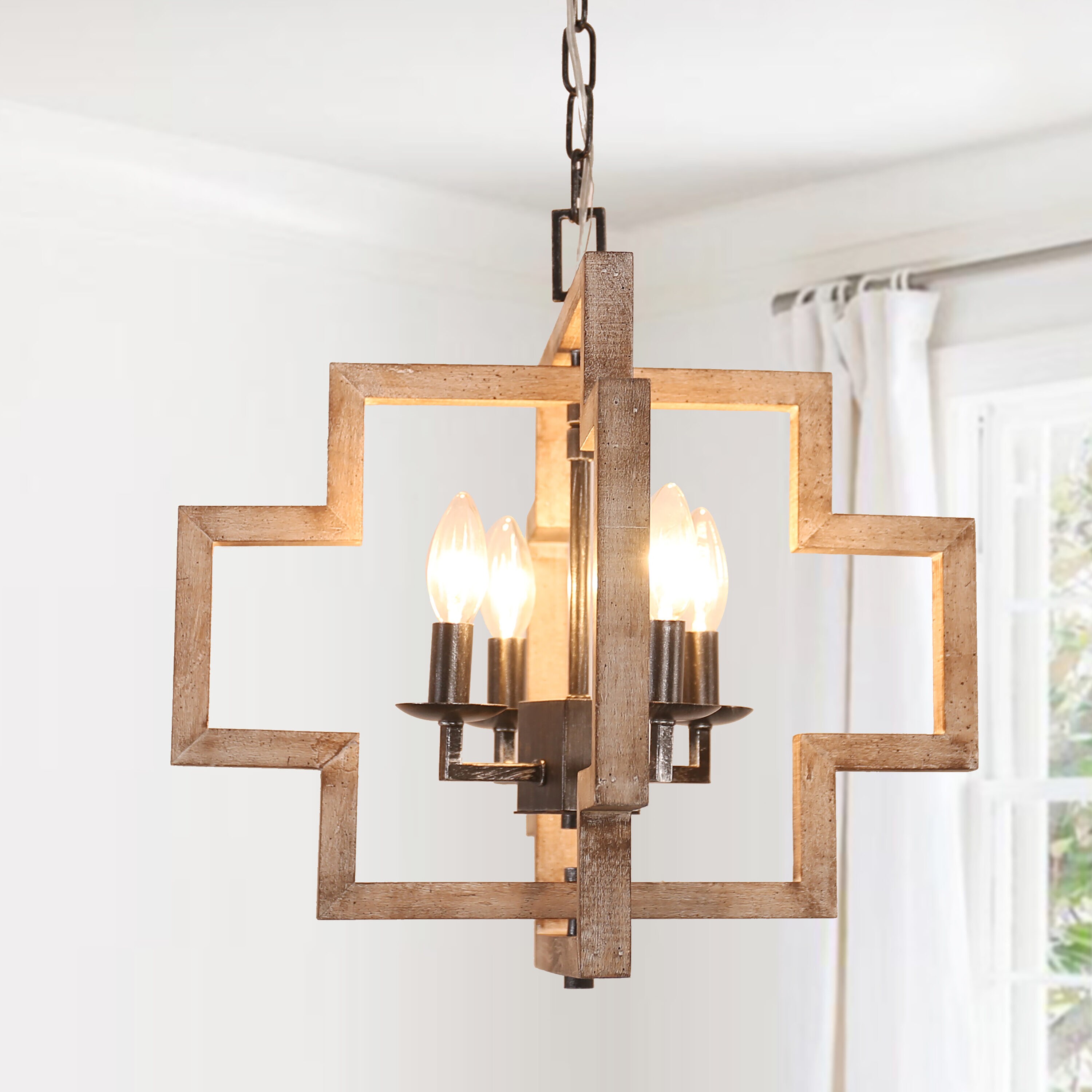 ARTCRAFT Olympia Black and Satin Brass Transitional Linear Kitchen Island Light