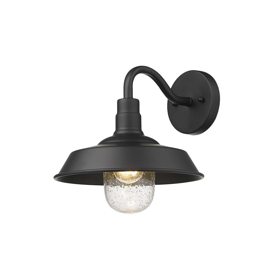 Burry 12" Black Dimmable Direct Wired Wall Light