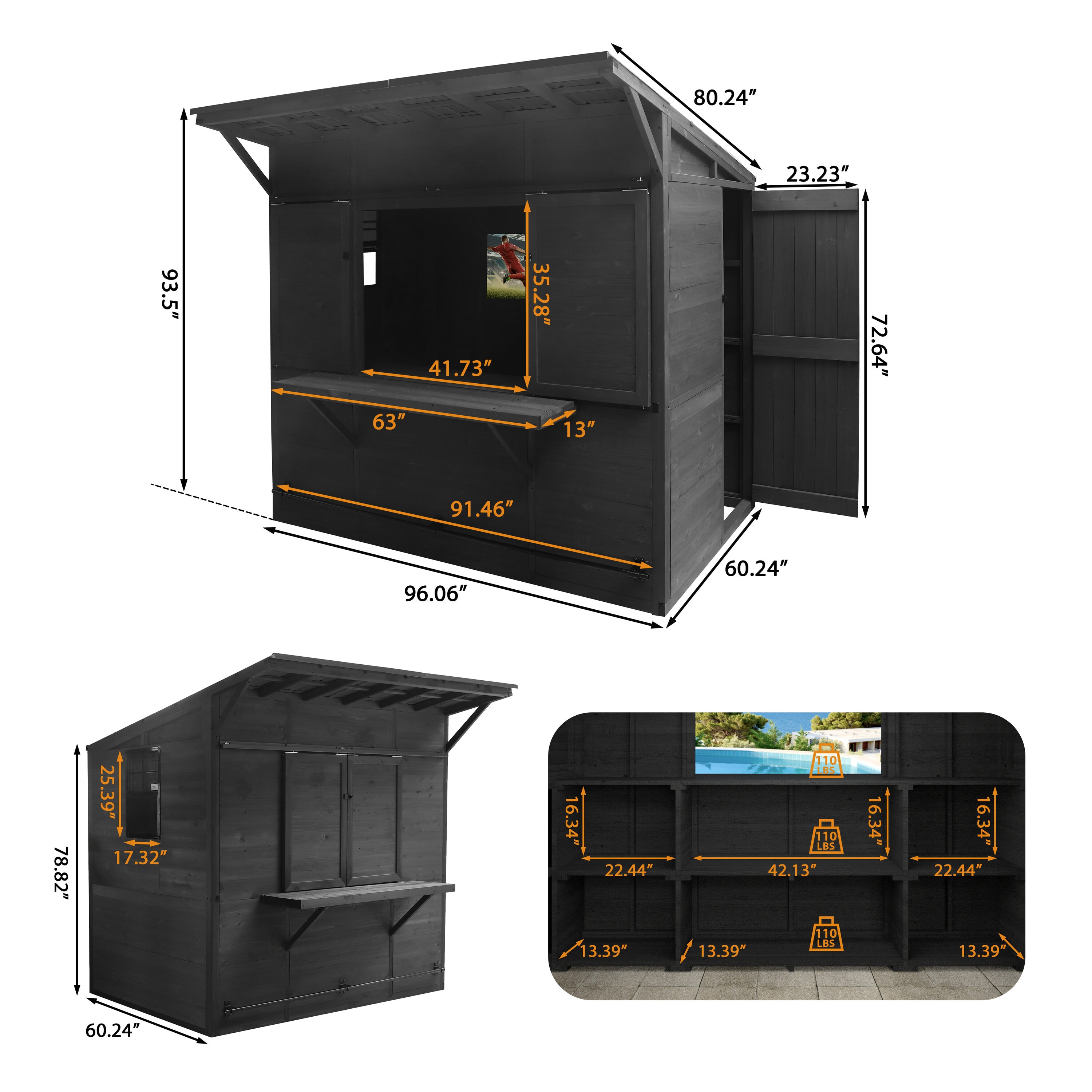 VEIKOUS PG0201-17RT Wood-Resin-Gazebos - View #4