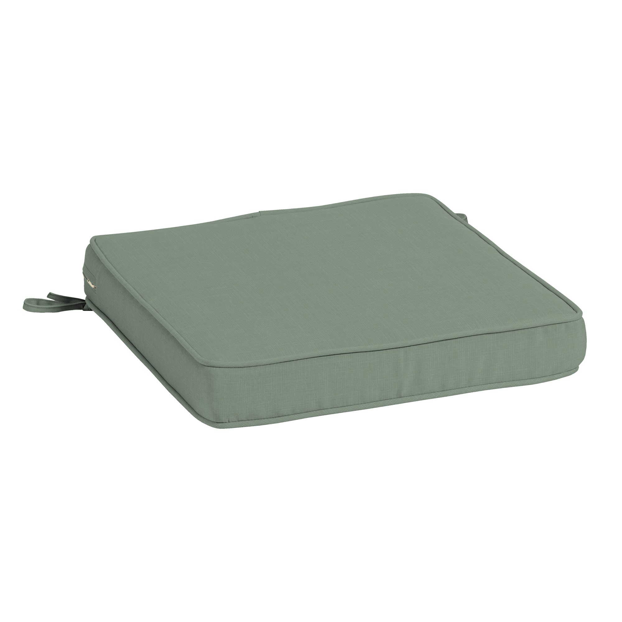 ARDEN ZP04F04B-DKZ1 ProFoam Essentials 20-in x 20-in Sage Green Texture Patio Chair Cushion