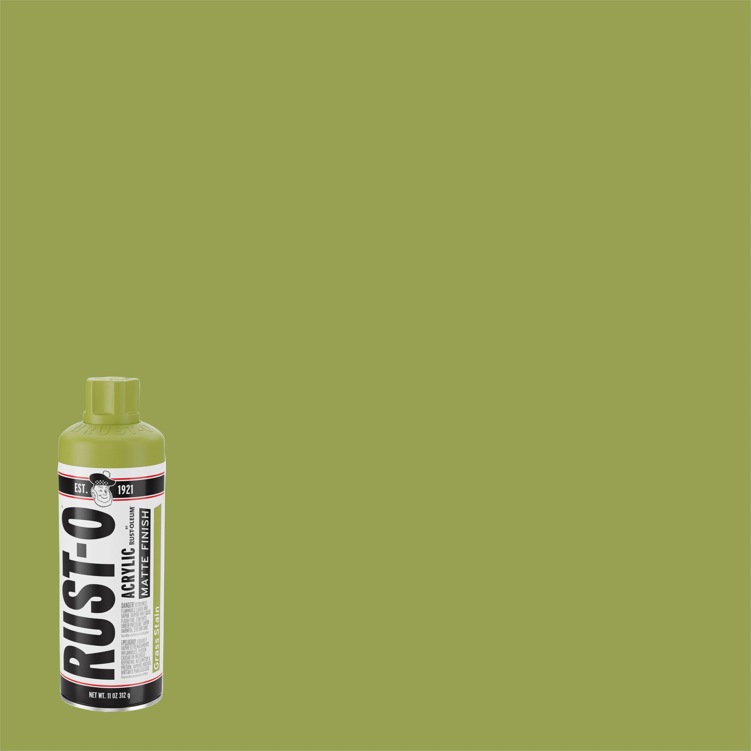 Rust-Oleum 392207SOS Rust-O Artist 6 -Pack Matte Grass Stain Spray paint ( NET WT. 11-oz )