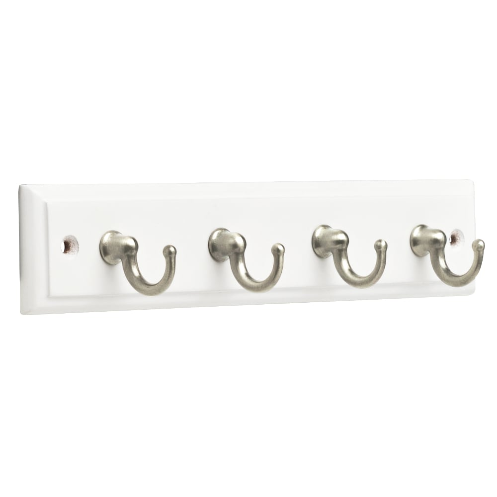 Franklin Brass R33120K-PNB-R Heavy Duty Coat and Hat Hook Rack, 26-1/2 in.  Lacquered Pine and Brass