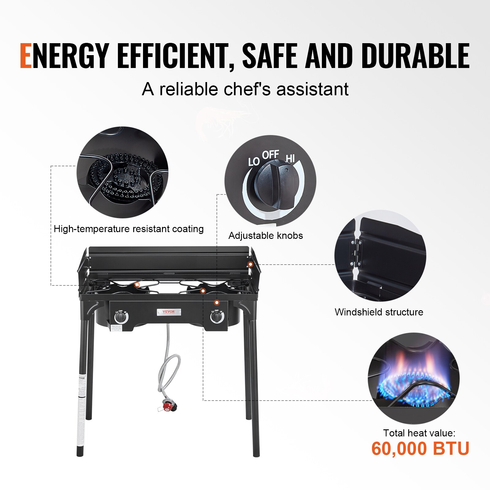 VEVOR HWRQL60000BTUO4XSV0 Outdoor-Burners-Stoves - View #5