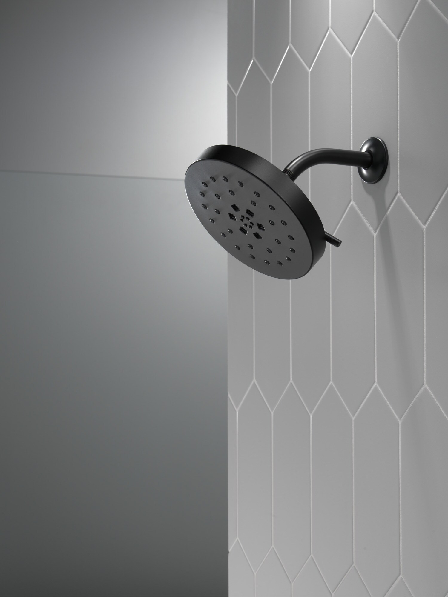 Delta Universal Showering Components Matte Black Round Fixed Shower
