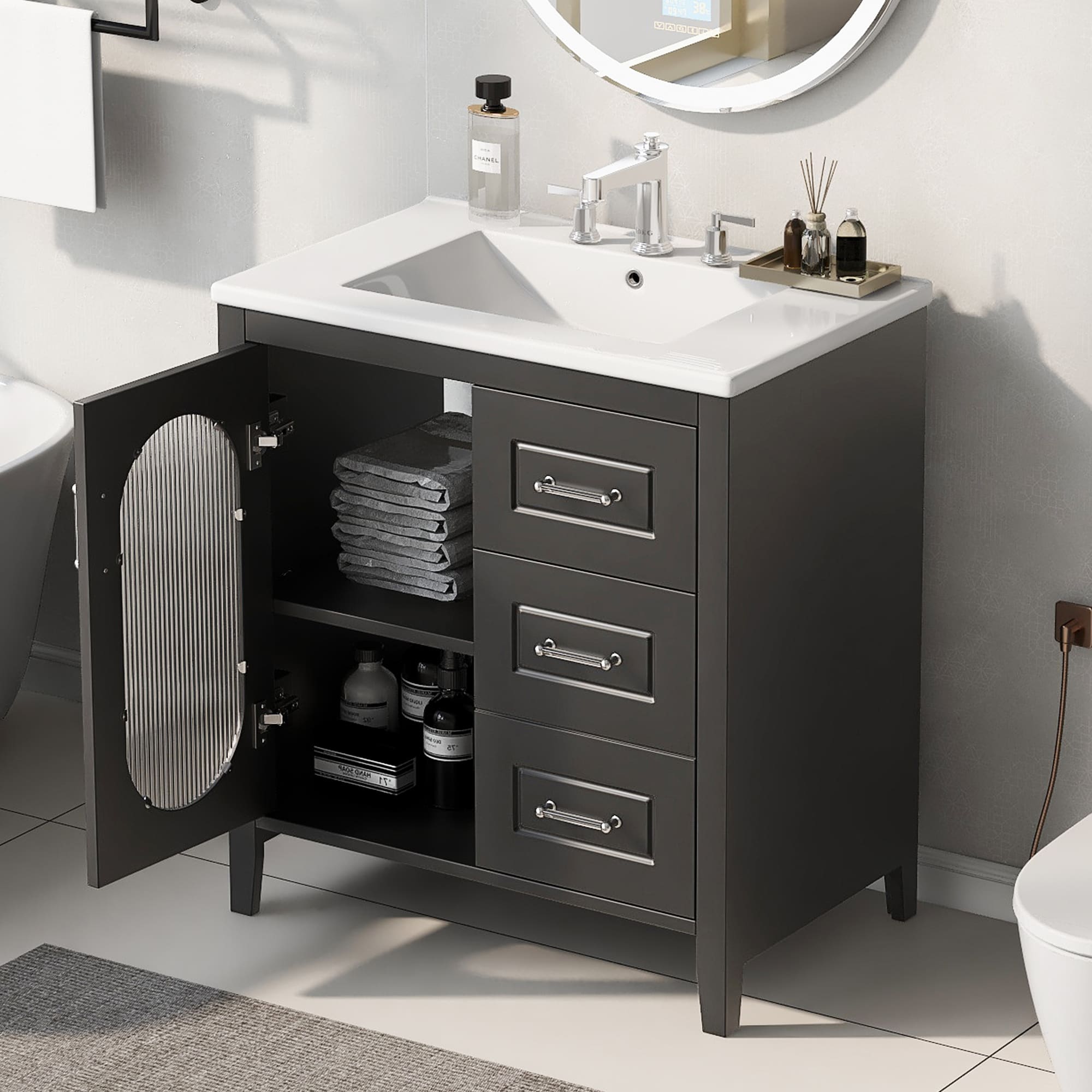 ModernLuxe L3P-N725P170599B Bath-Vanity-Combo - View #2