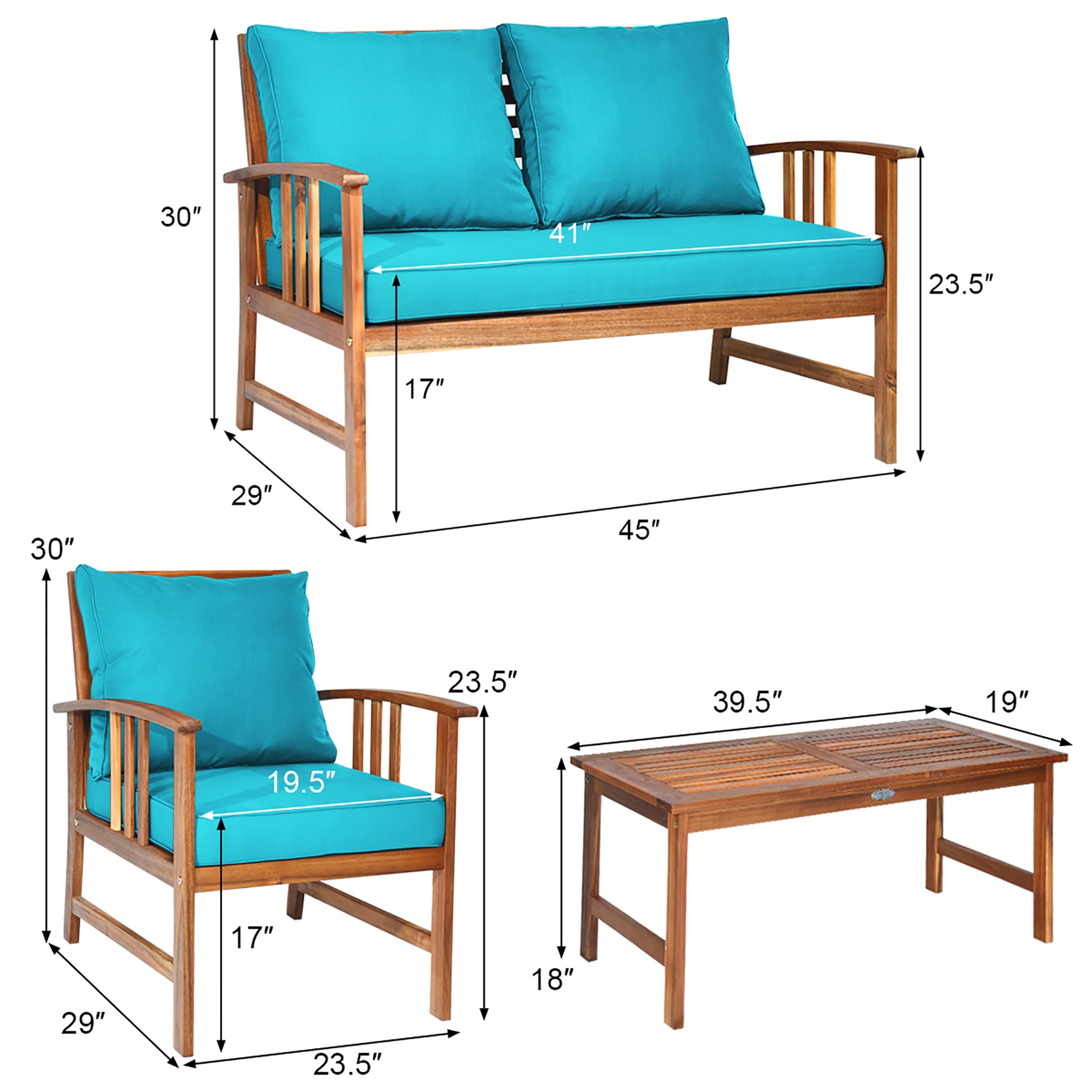 Costway HW62425TU+ Patio-Conversation-Sets - View #10