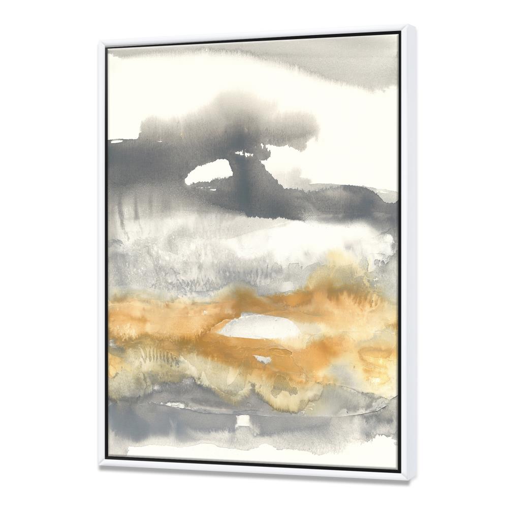 Designart FL30438-36-46-WH Wood Floater frame 46-Inches H x 36-Inches W Modern Canvas Print