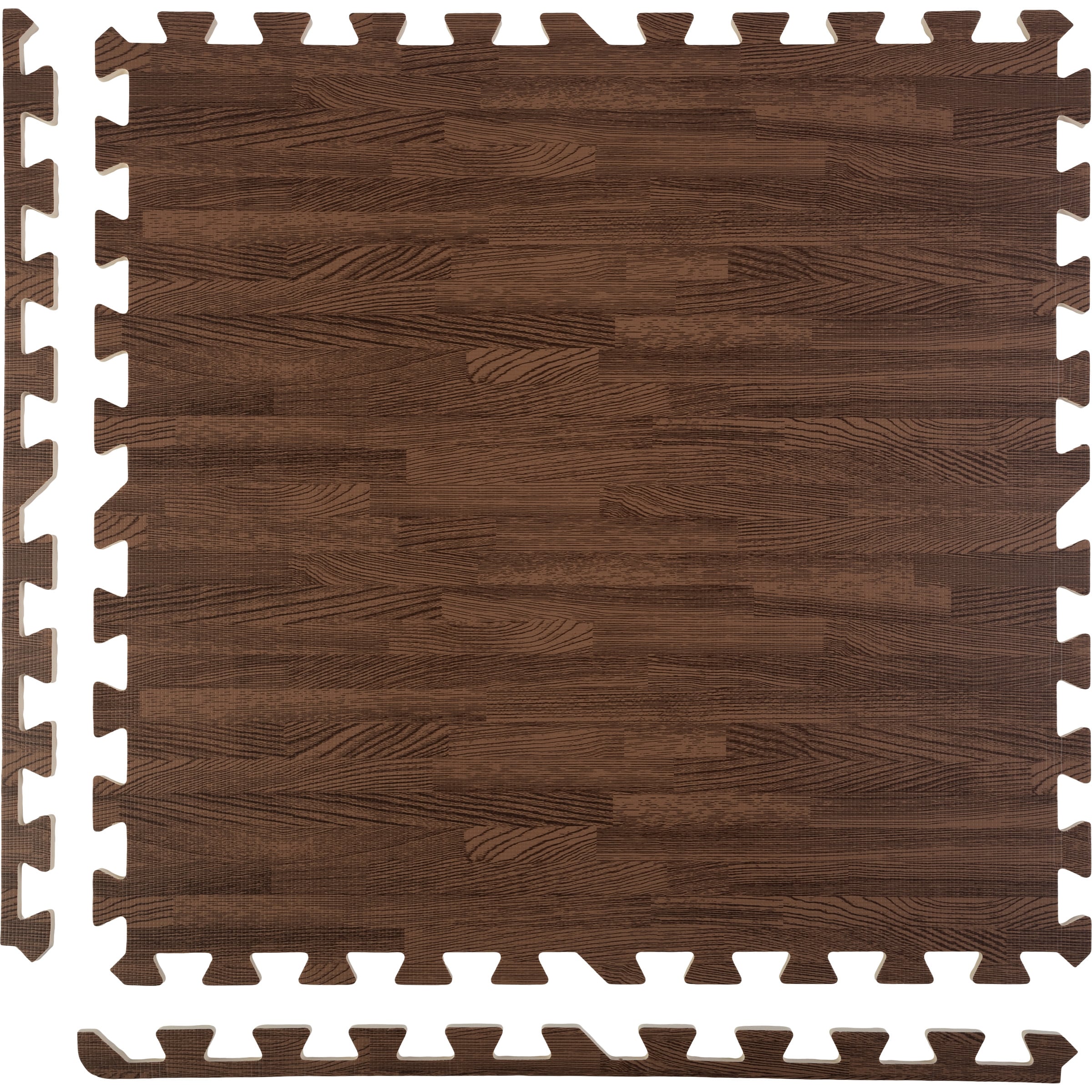 Stalwart 2-ft x 2-ft Interlocking Dark Brown Foam Square Indoor ...