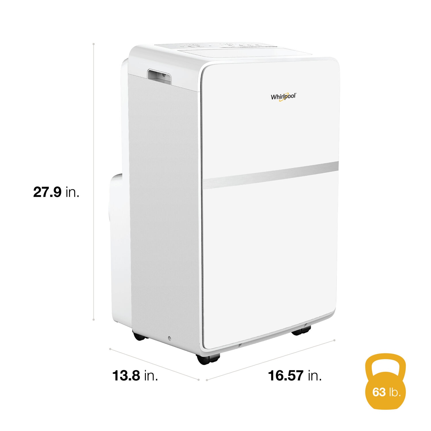 Whirlpool 6500-BTU DOE (115-Volt) White Vented Portable Air Conditioner with Remote Cools 275-sq ft WHAP101BWC Sansujyuku sansujyuku.com