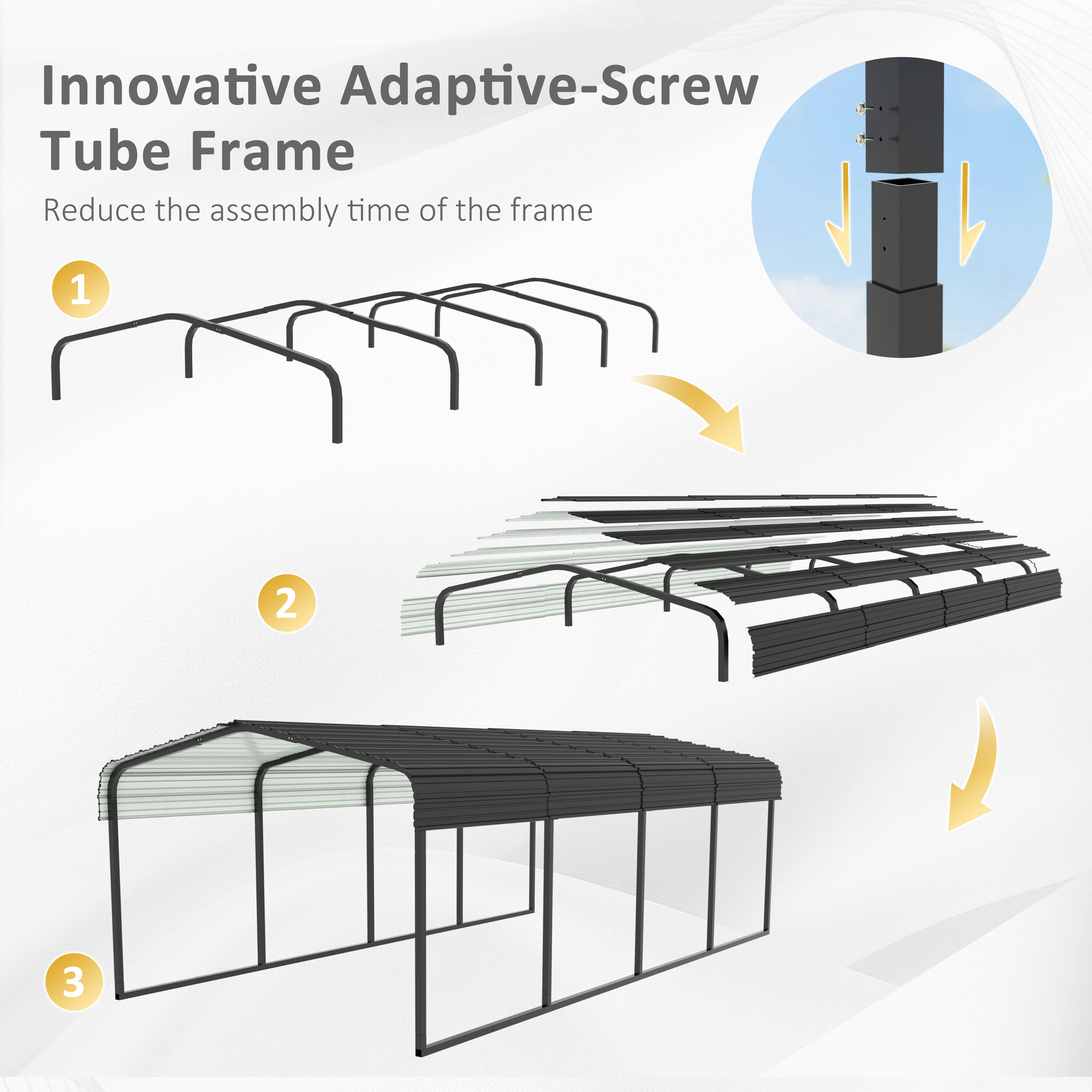 VEIKOUS PG0216-01-1 Carport-Covers - View #7