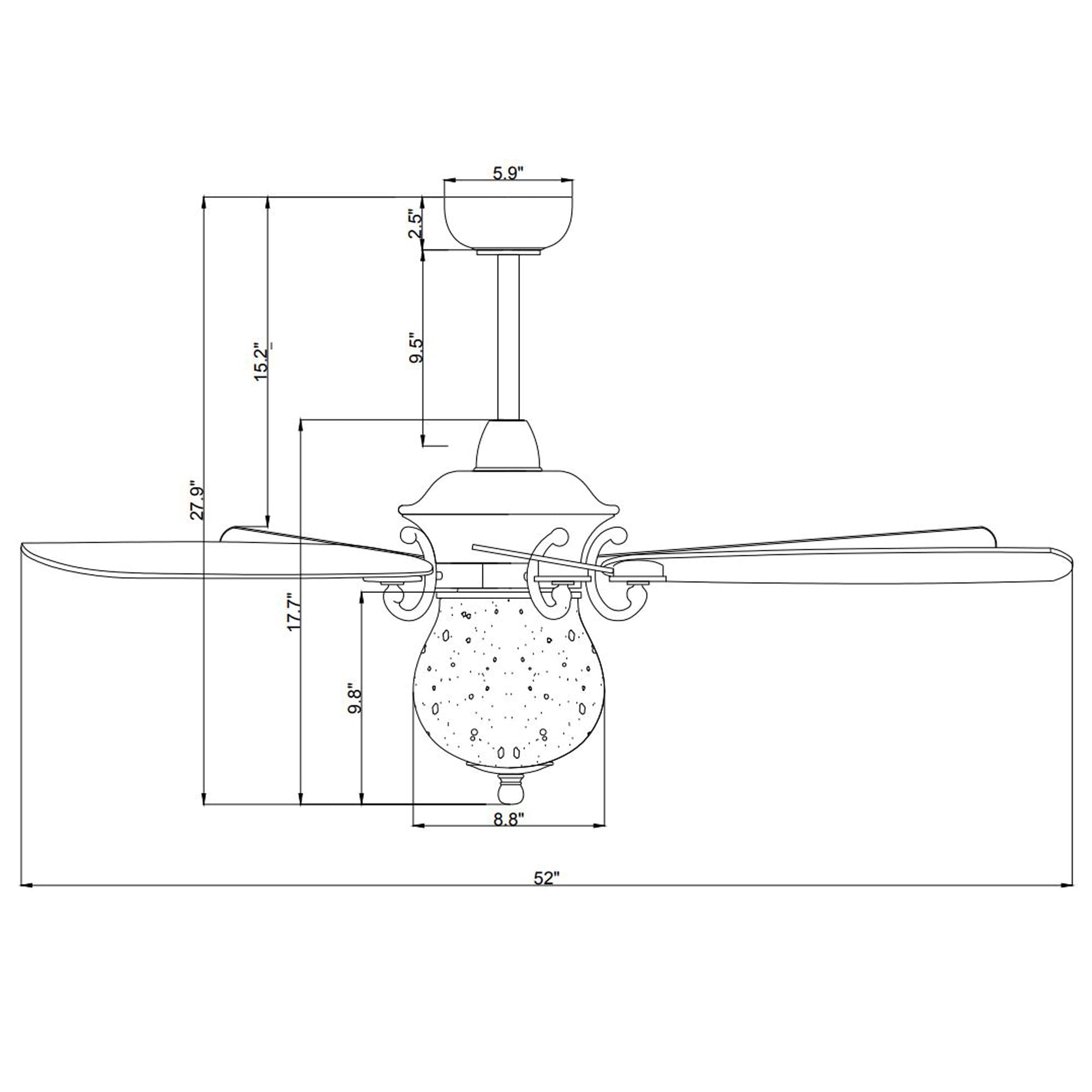 Home Accessories Inc AL06P01NI Ceiling-Fans - View #12
