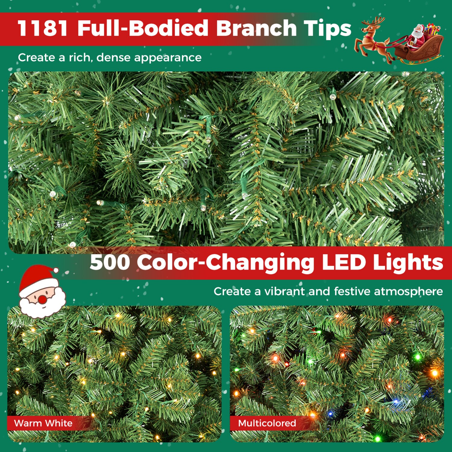 LIVIZA HYS24557US Artificial-Christmas-Trees - View #4