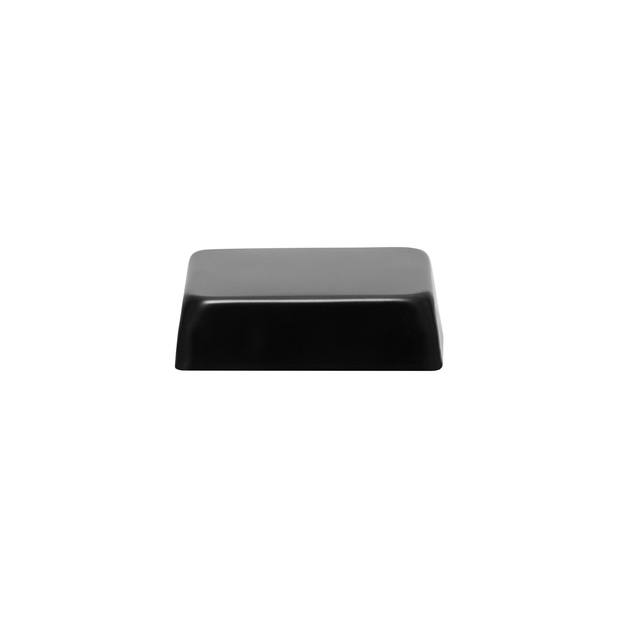 PERMAKAP 4-in x 4-in Black Stainless Steel Flat Top Black Stainless Steel Deck Post Cap