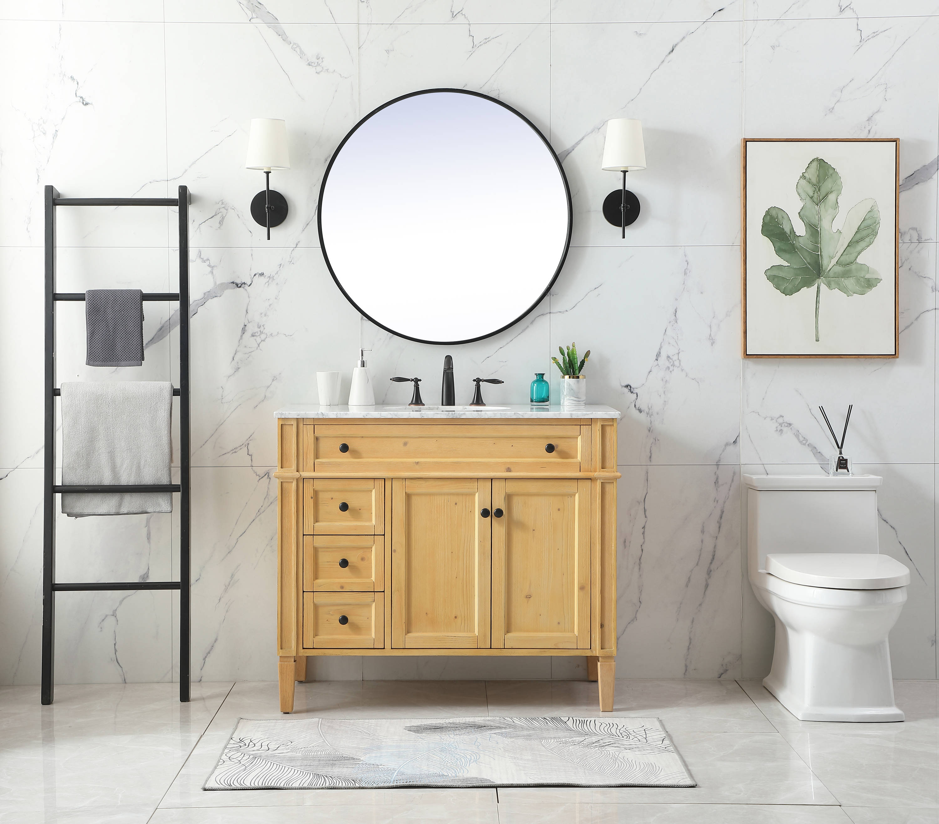 Elegant Decor HF37620NW Bath-Vanity-Combo - View #4