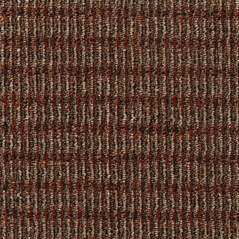 Mohawk LC65-L003-0808 (Sample) Home and Office Junction Corner Terra Cotta Brown 16-oz sq yard Polyester Pattern Indoor Carpet
