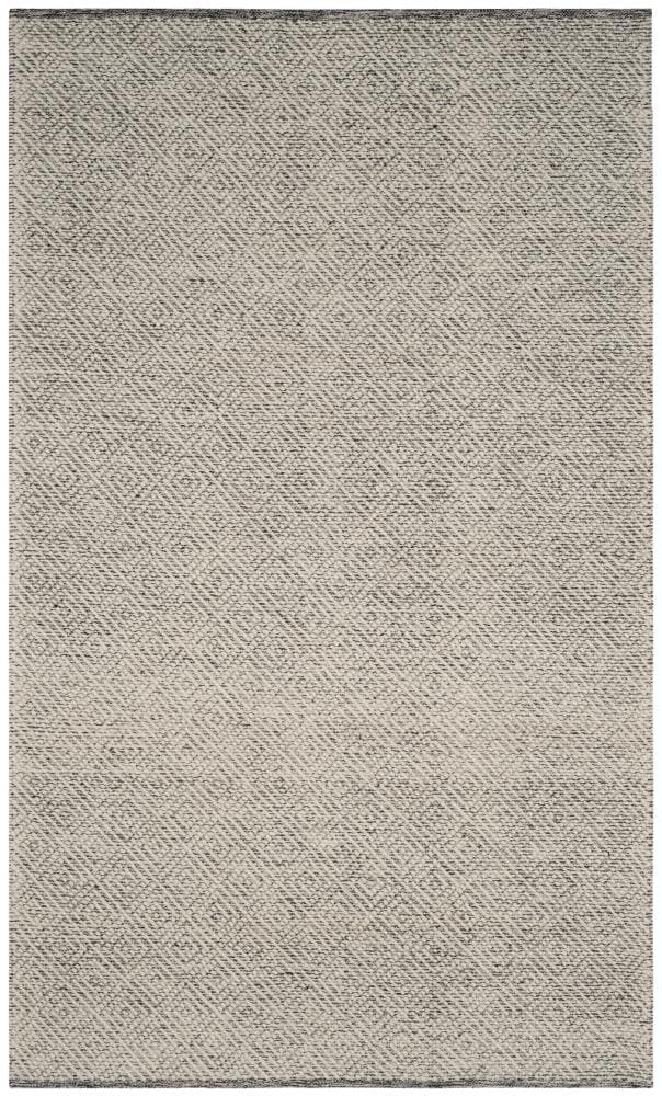 Safavieh NAT503B-5 Natura Torngat 5 x 8 (ft) Wool Blue Rectangular Indoor Geometric Coastal Area rug