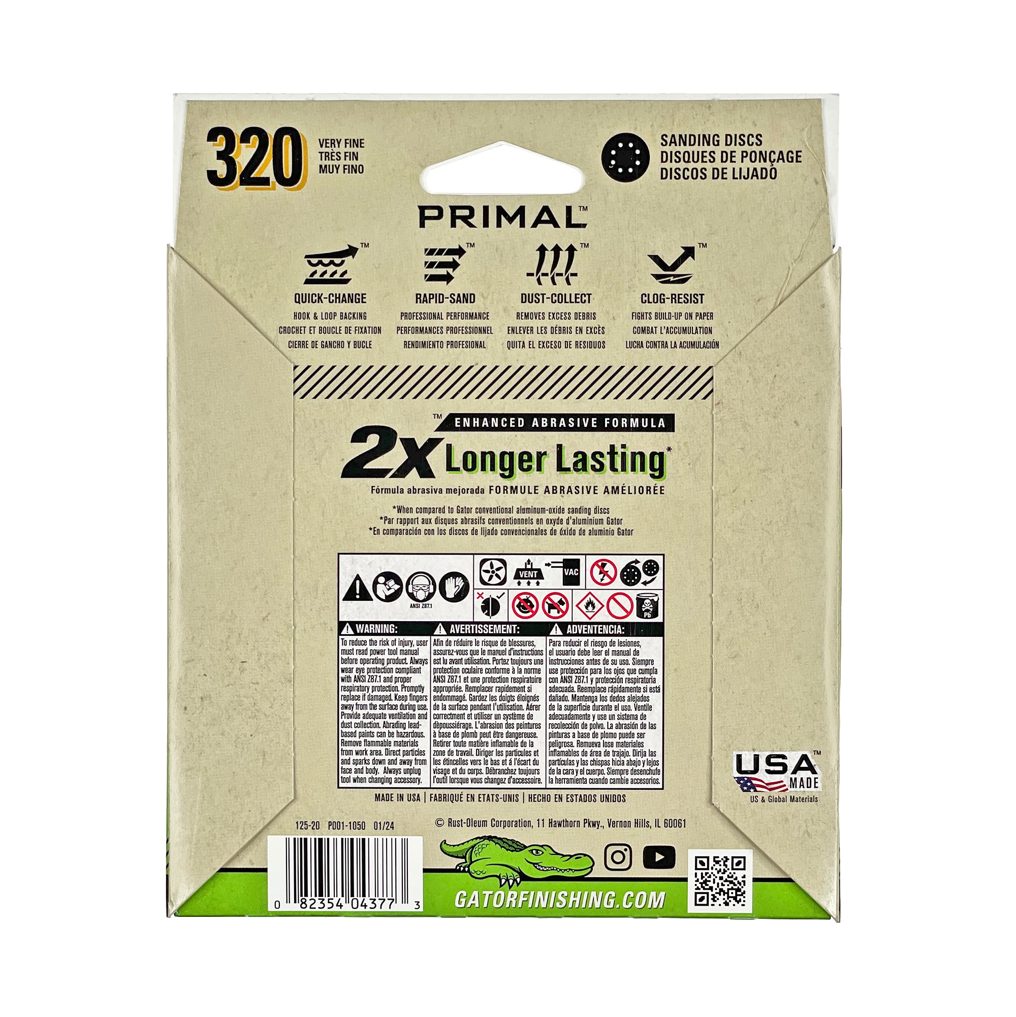 Gator 4377 Pt-Sandpaper - View #4