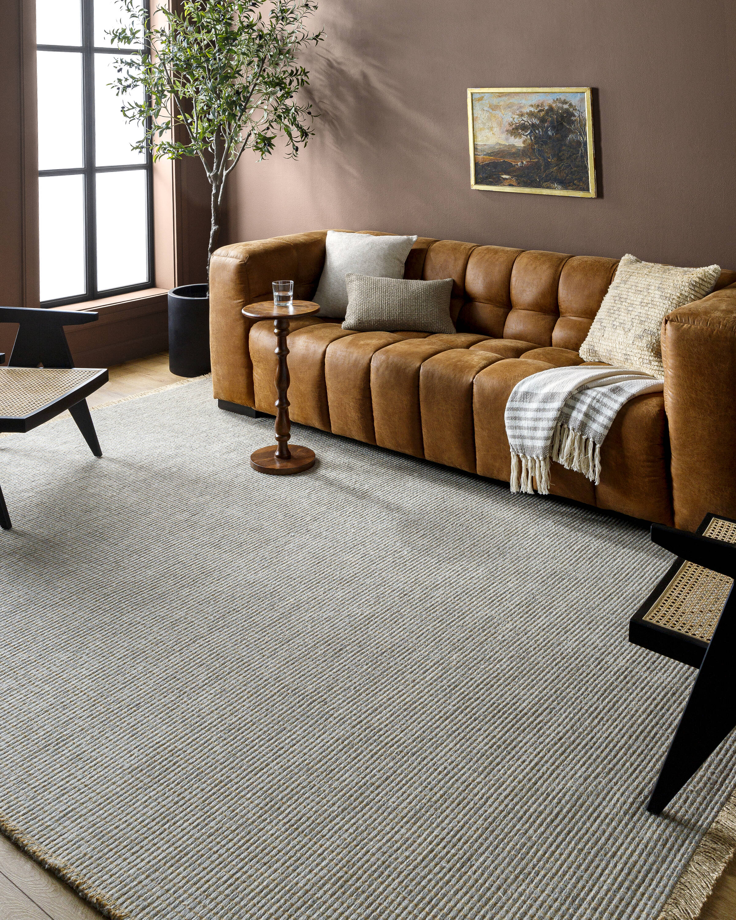 Livabliss BOKM2304-679 Becki Owens Kimi 6 x 9 (ft) Jute Medium Gray Rectangular Indoor Solid Area rug